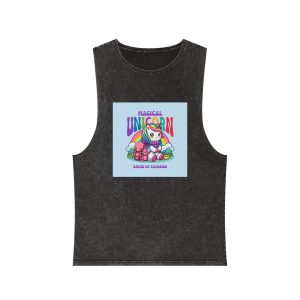 Magical Unicorn Unisex Stonewash Tank Top