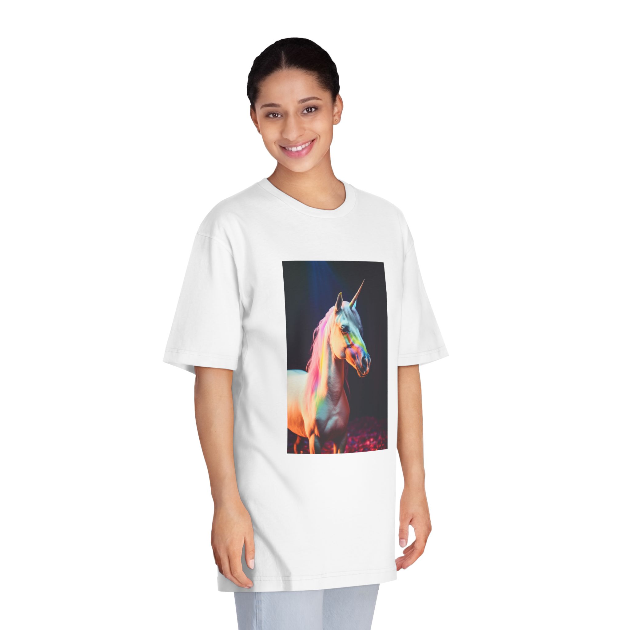 Magical Mythical Unicorn Creature 5 Unisex Classic Crewneck T Shirt - Image 3