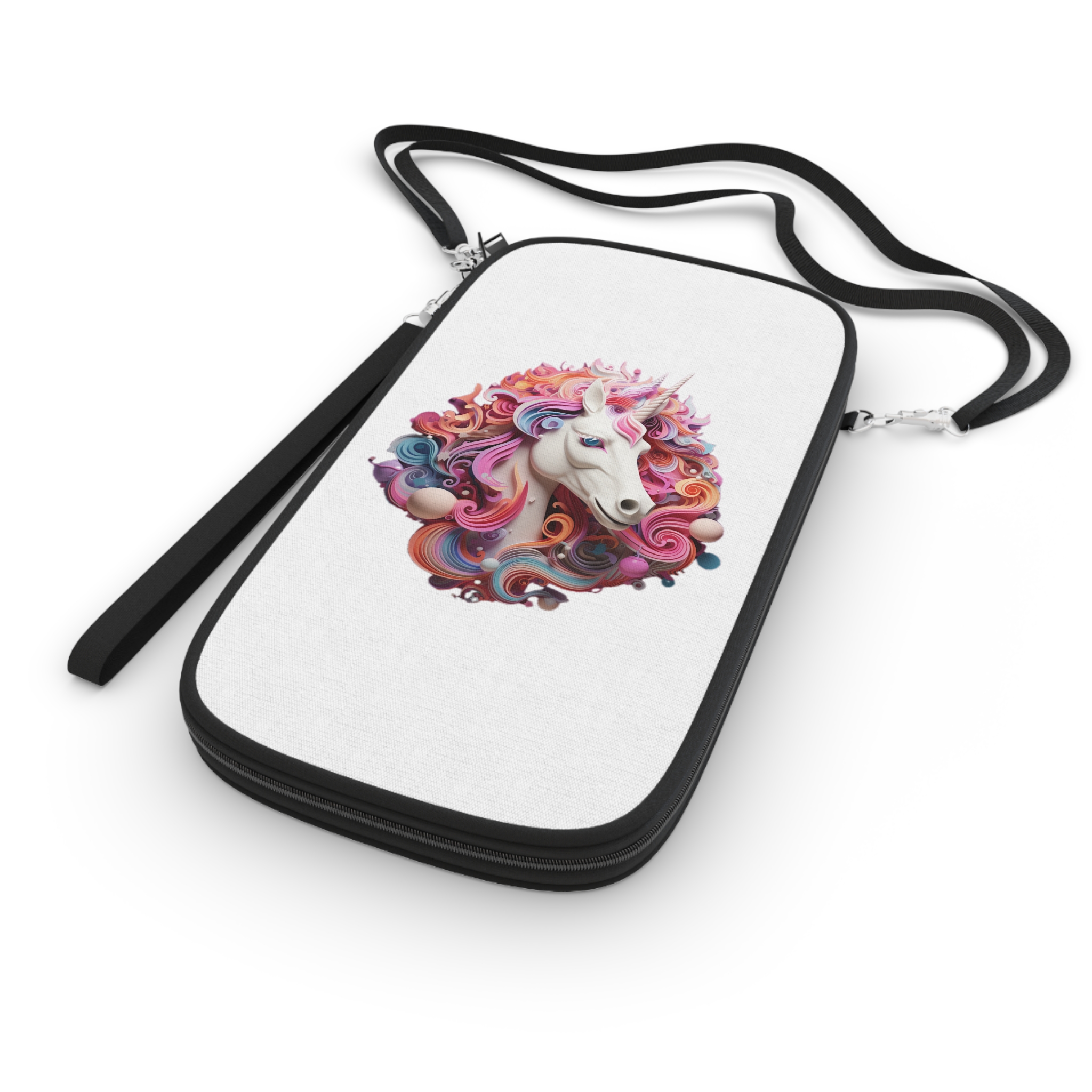 Colorful 3d Mythical Unicorn (2) Passport Wallet - Image 3