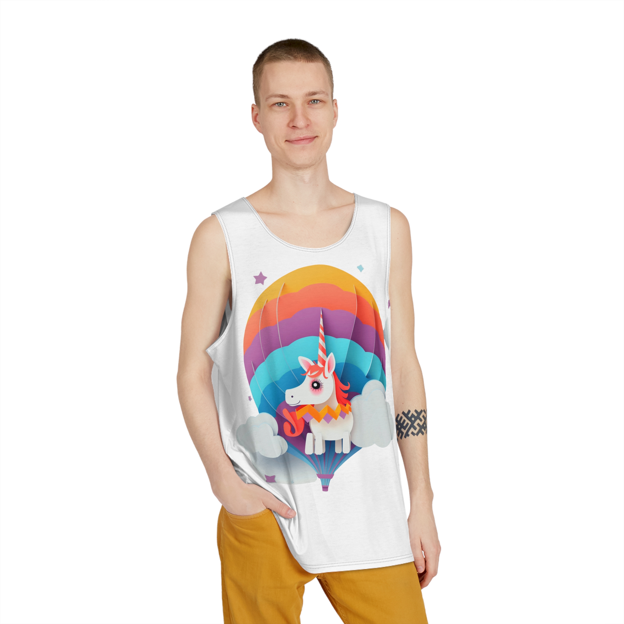 Unicorns 355 Mens Tank Aop - Image 3