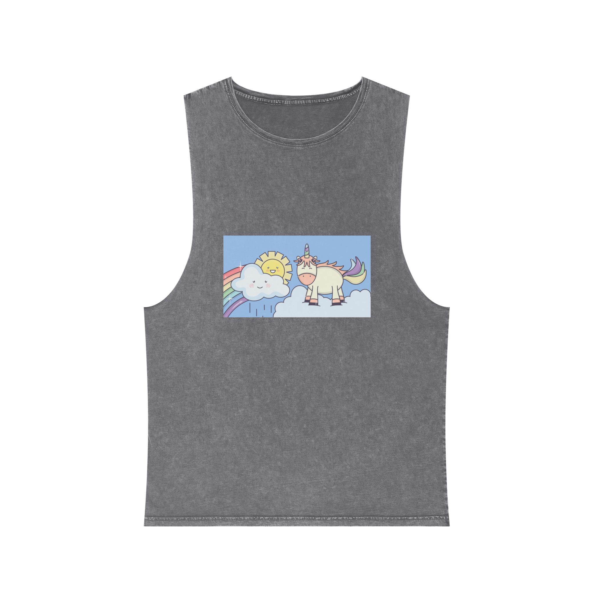 Unicorn V354 Unisex Stonewash Tank Top - Image 9