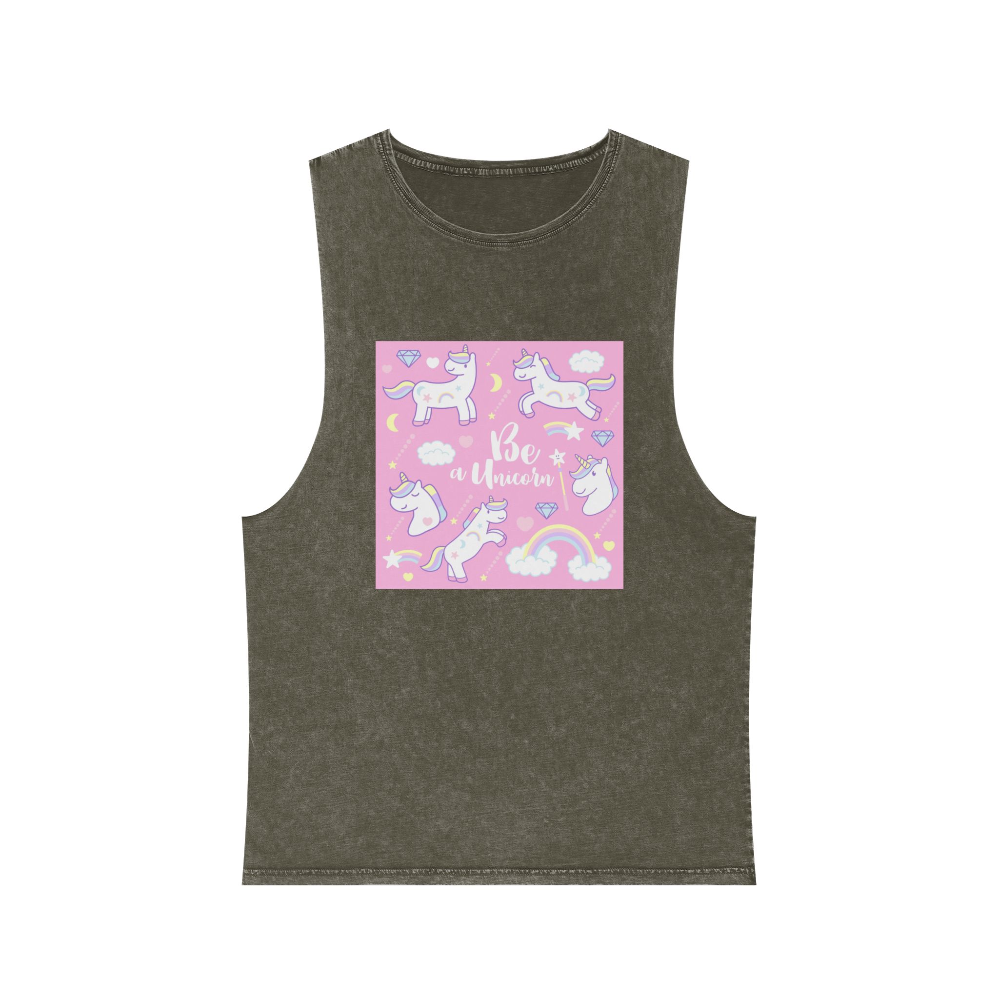 Unicorn V448 Unisex Stonewash Tank Top - Image 5
