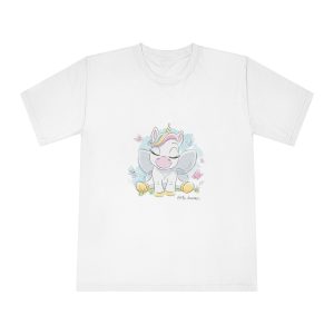 Cute Unicorn Fashion Illustration Drawing In Modern Style For Clothes Little Dreamer Text Unisex Classic Crewneck T Shirt