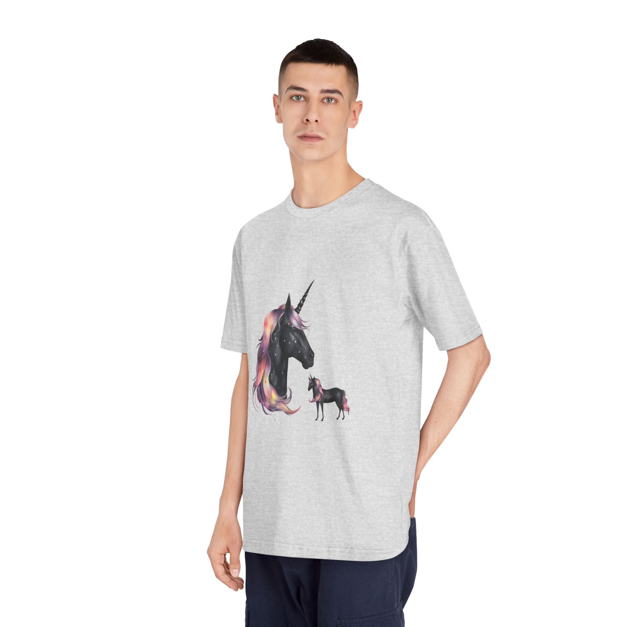 There Is Unicorn Star Sky Generative Ai Unisex Classic Crewneck T Shirt - Image 16