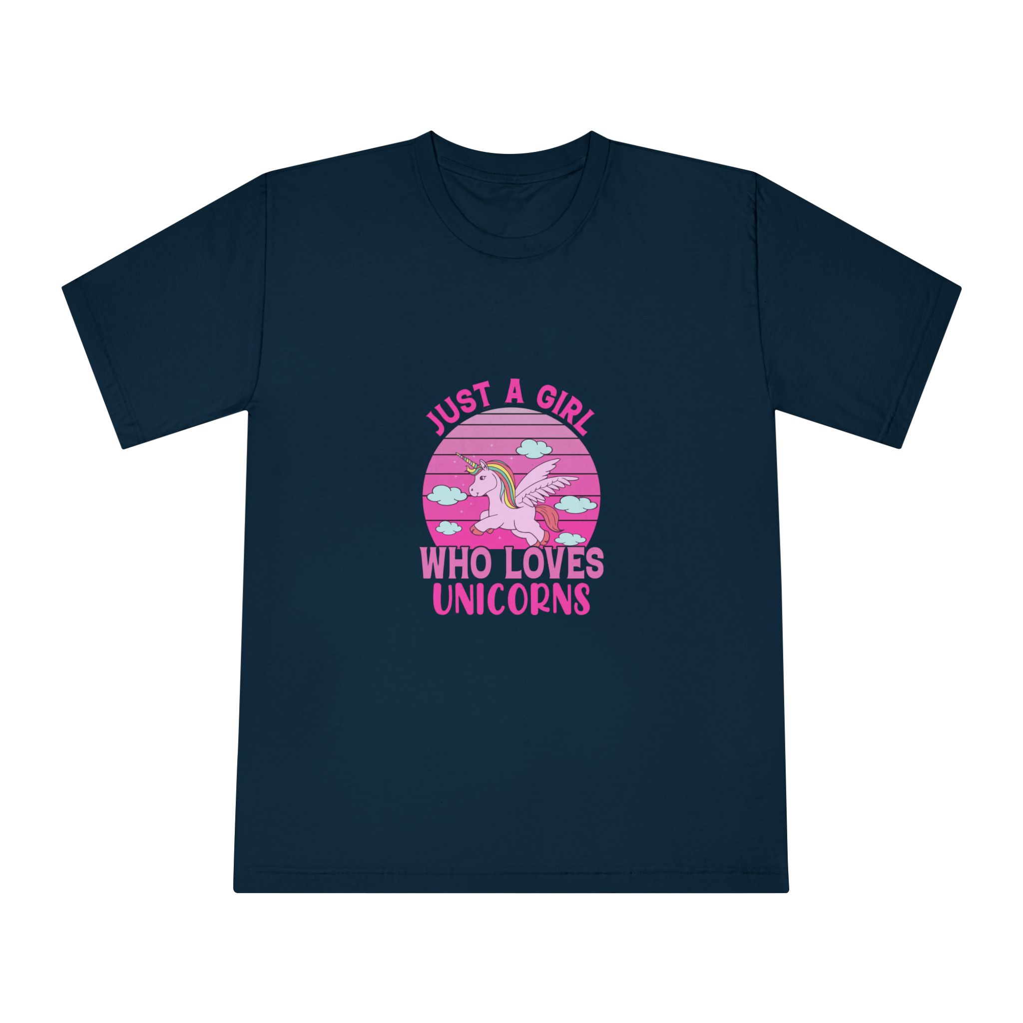 Just A Girl Who Loves Unicorns Unisex Classic Crewneck T Shirt - Image 17
