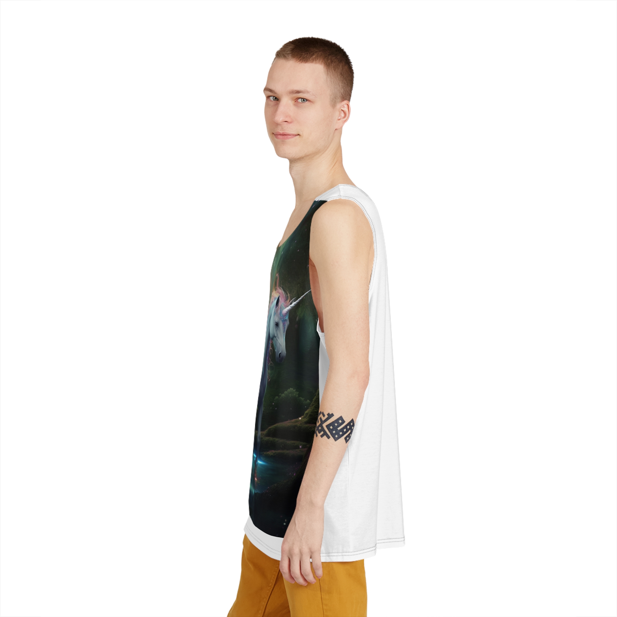 Magical Mythical Unicorn Creature 9 Mens Tank Aop