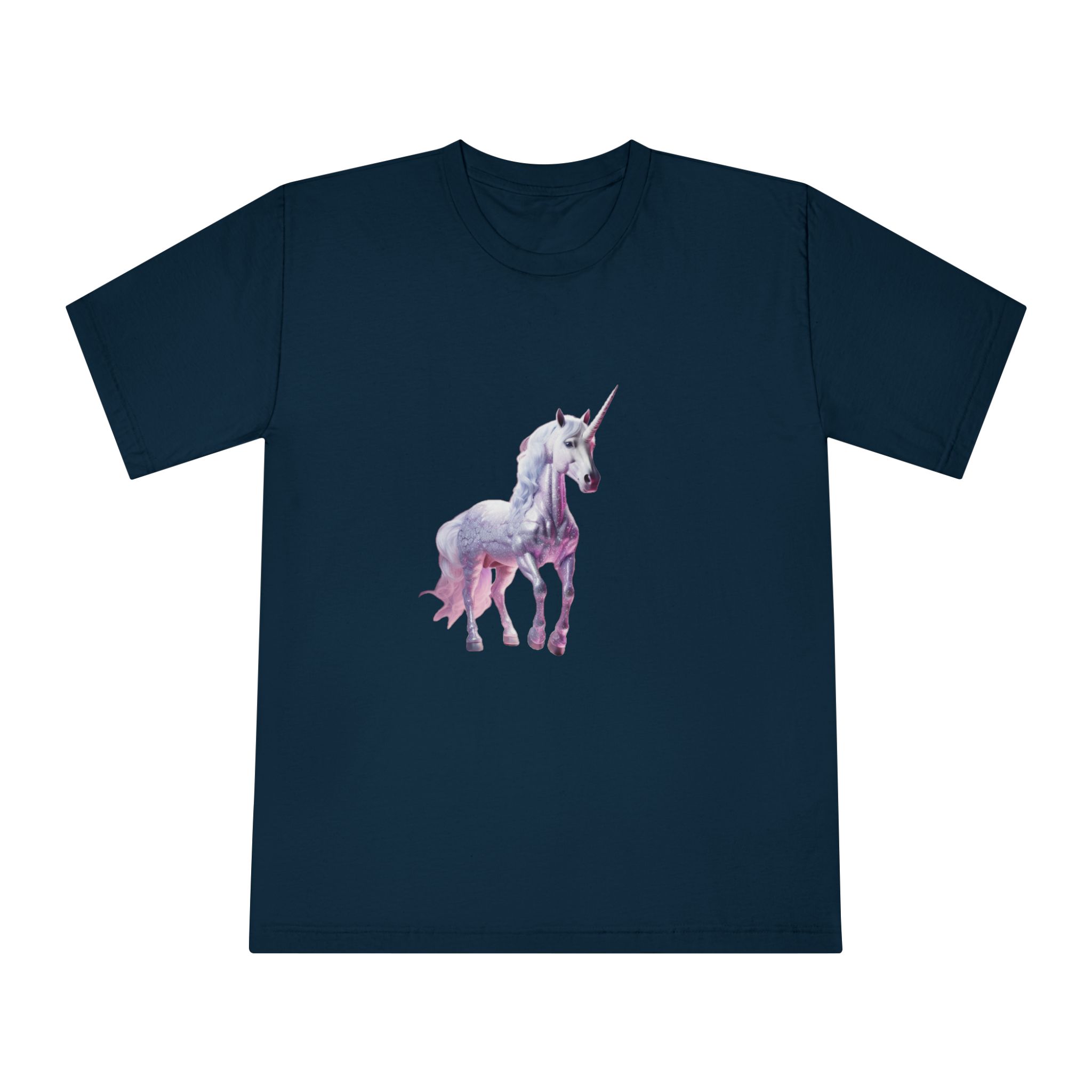 Unicorn With Pink Tone Colors (1) Unisex Classic Crewneck T Shirt - Image 17