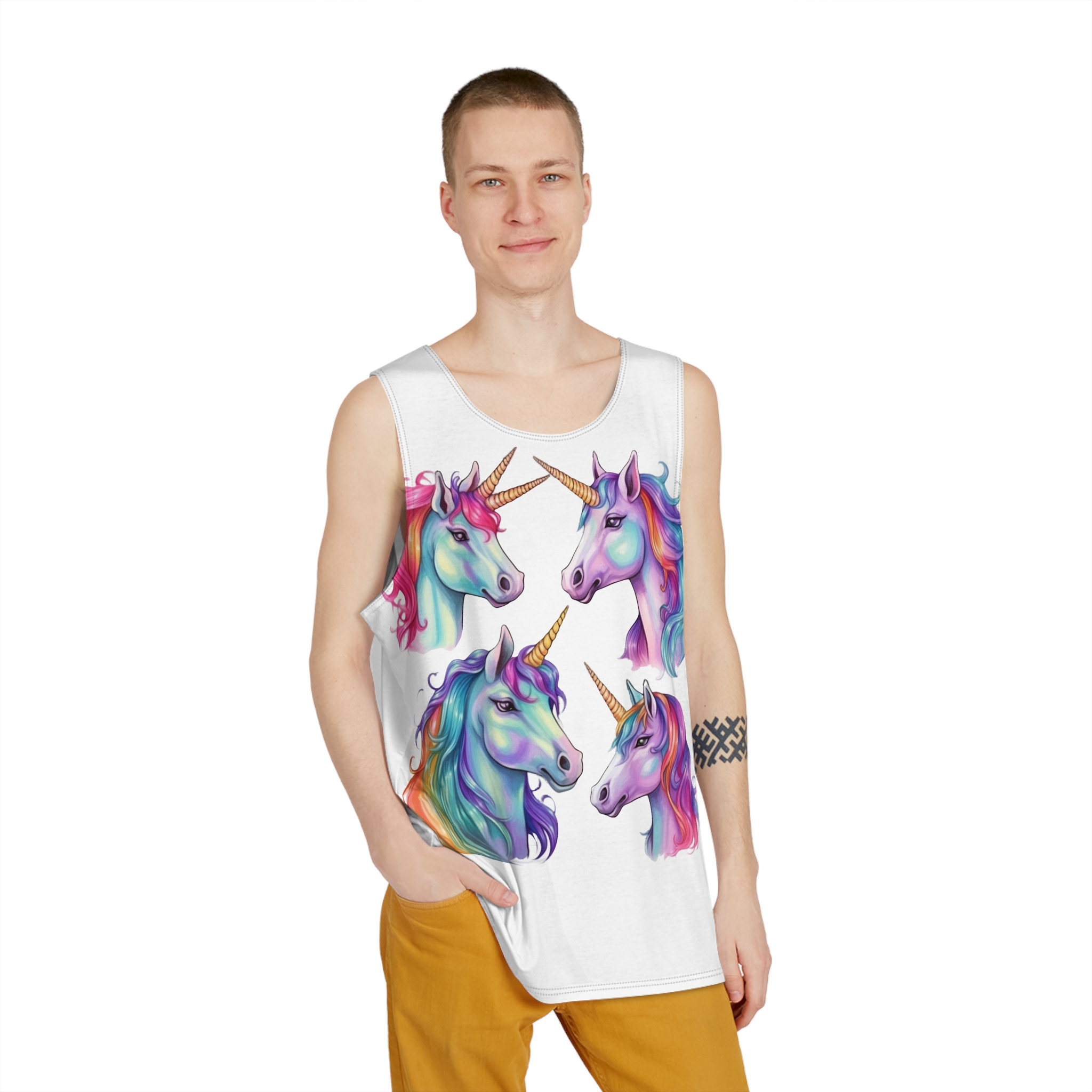 Unicorns 203 Mens Tank Aop - Image 3