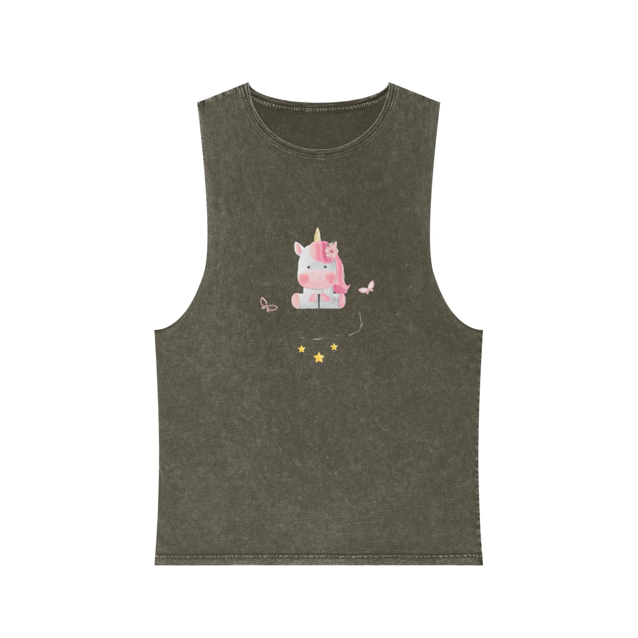 Unicorn V379 Unisex Stonewash Tank Top - Image 5