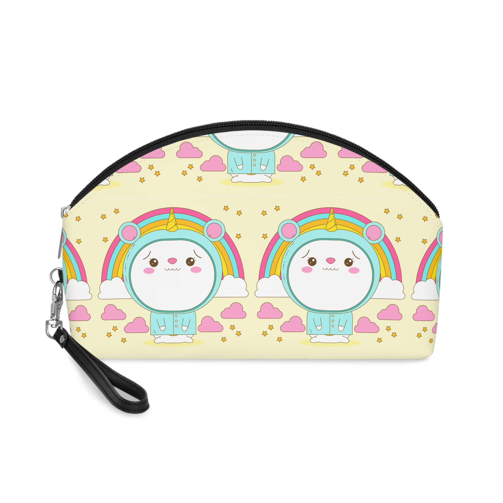 Hand Drawn Kawaii Animal Makeup Bag