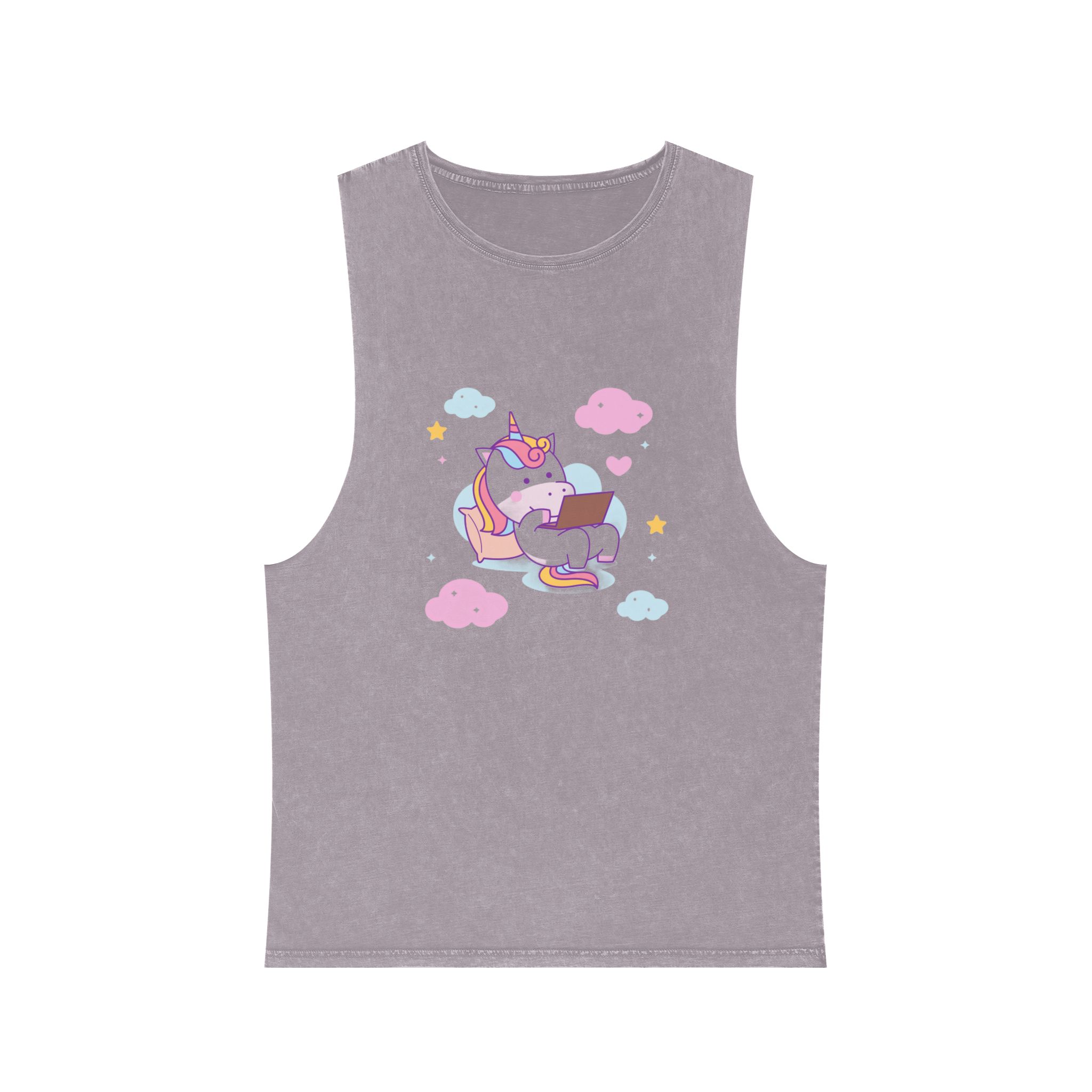 Unicorn V373 Unisex Stonewash Tank Top - Image 17