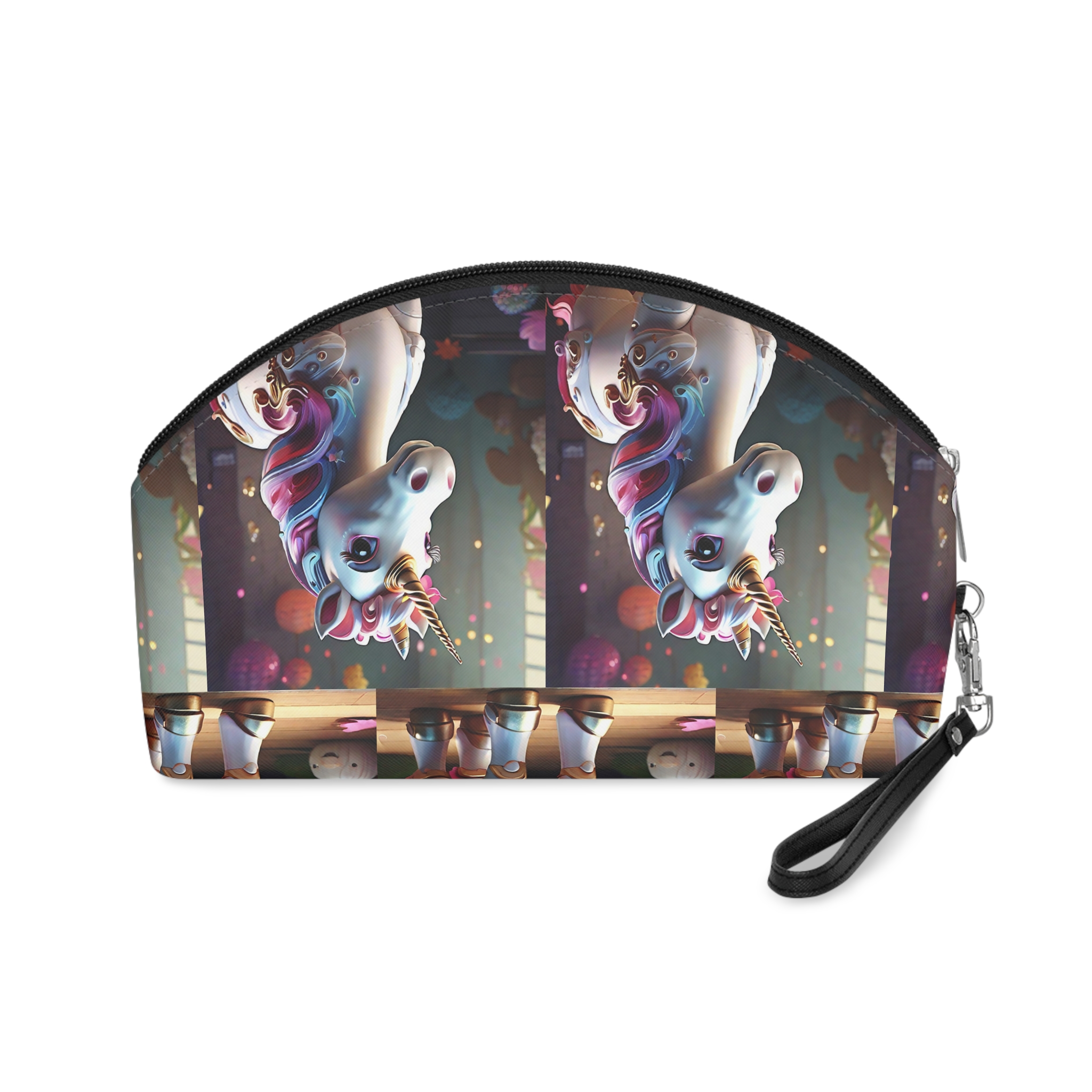 Animated Unicorn Children Generated By Ai (18) Makeup Bag - Image 2