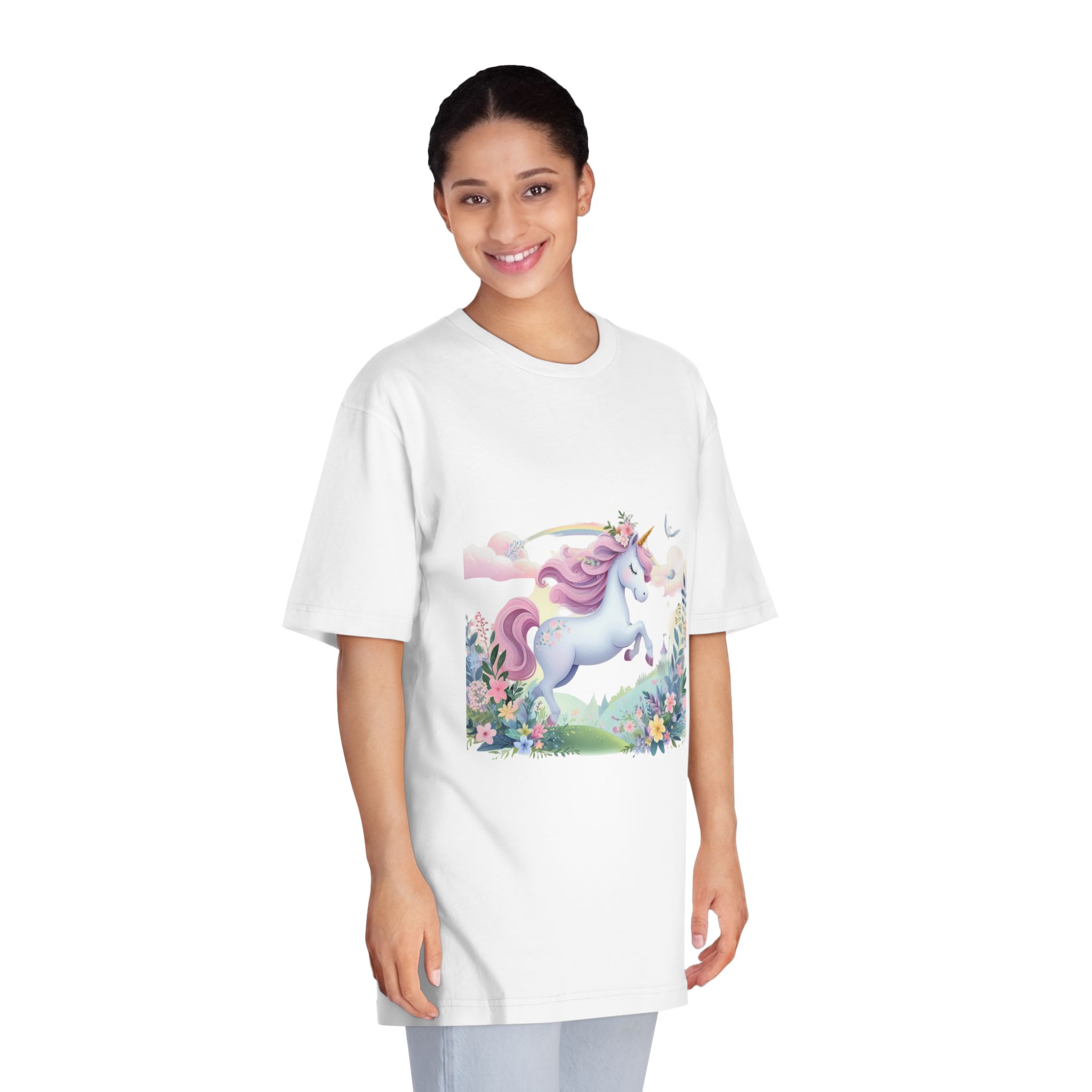 Unicorns 229 Unisex Classic Crewneck T Shirt - Image 3