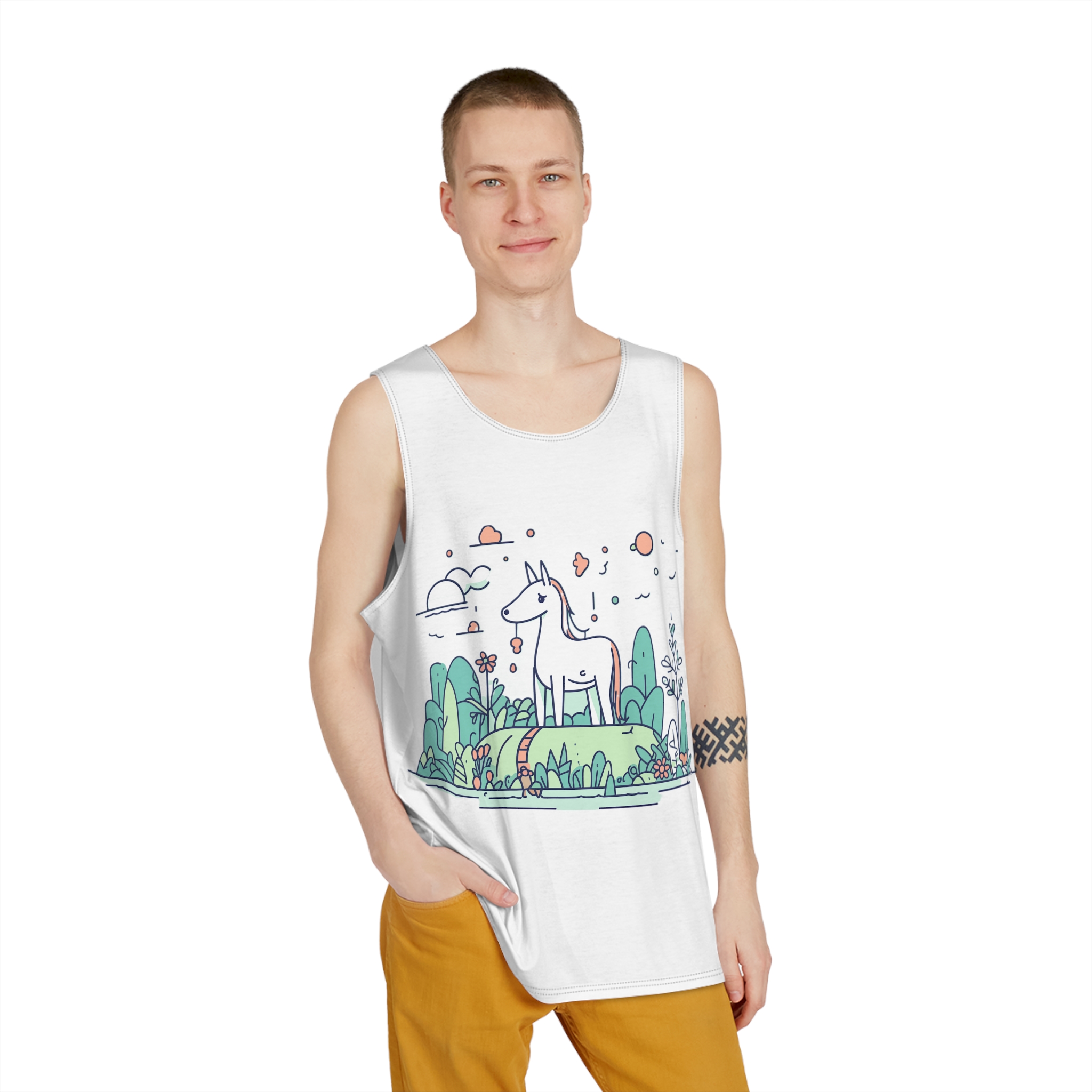 Unicorns 6 Mens Tank Aop - Image 3