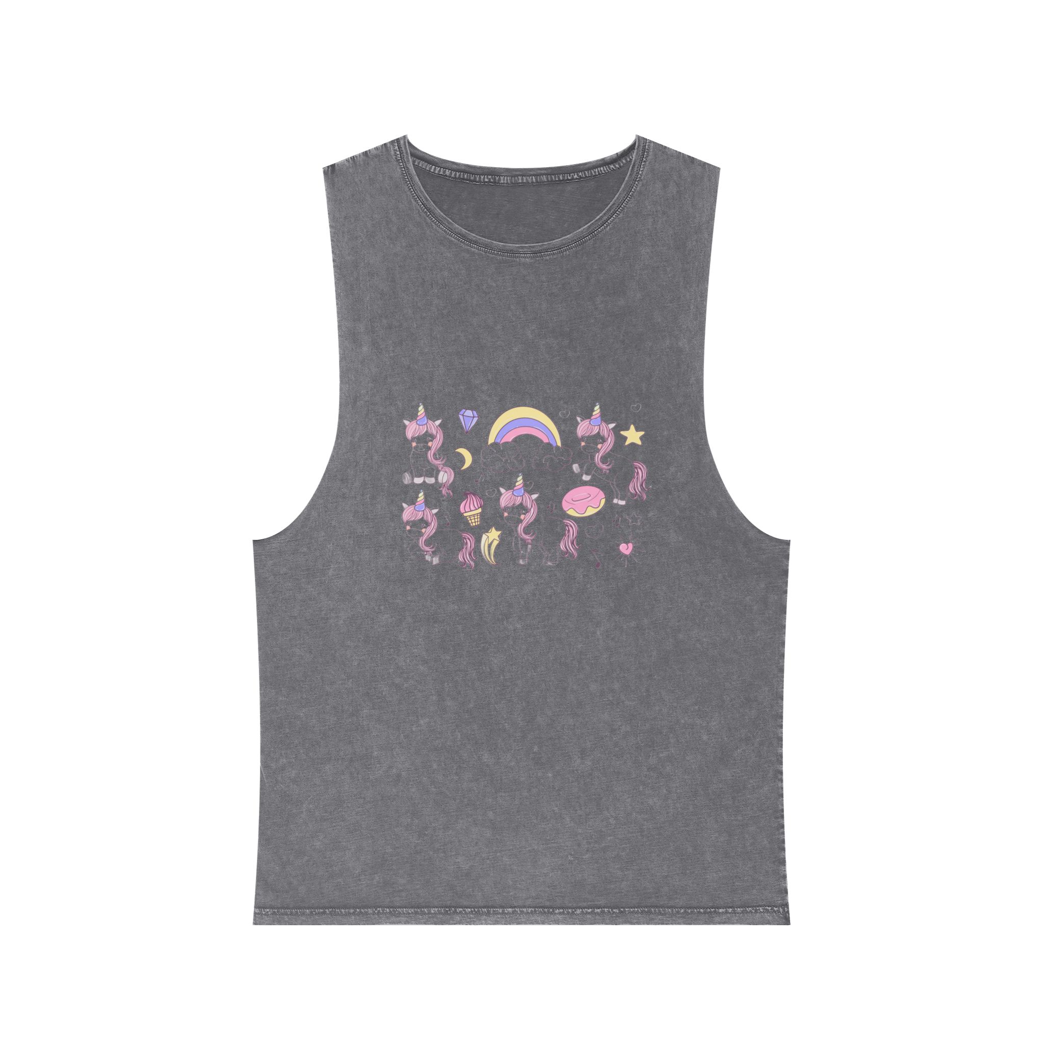 Unicorn V498 Unisex Stonewash Tank Top - Image 9