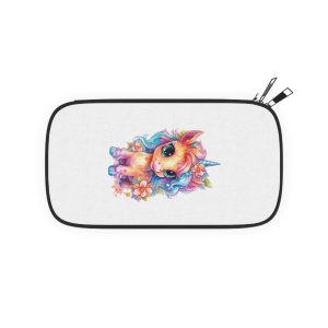 Cute Colorful Magic Unicorn With Flowers Watercolor Style (1) Passport Wallet