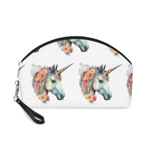 Unicorn With Flower Crown (1) Makeup Bag