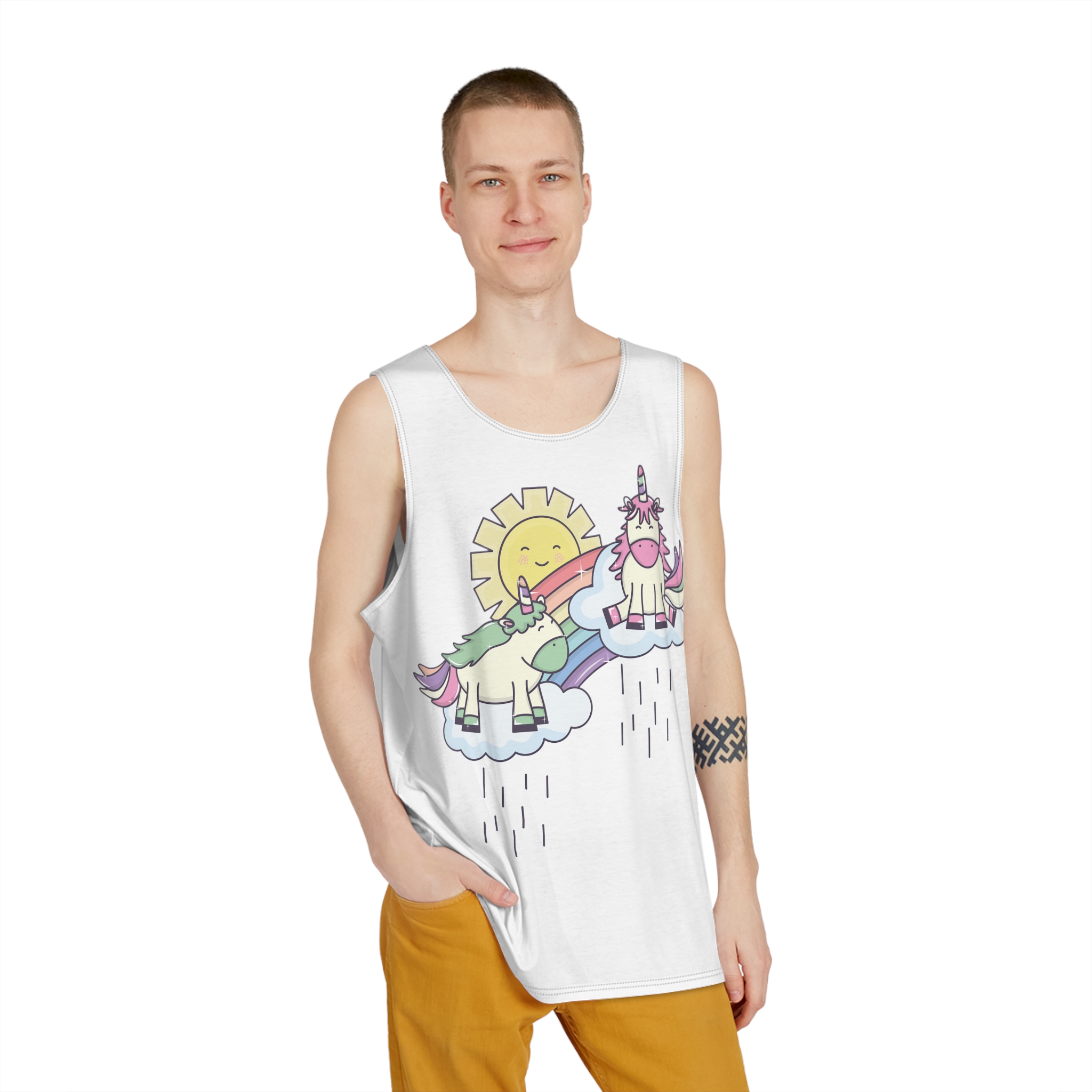 Unicorns 100 Mens Tank Aop - Image 3