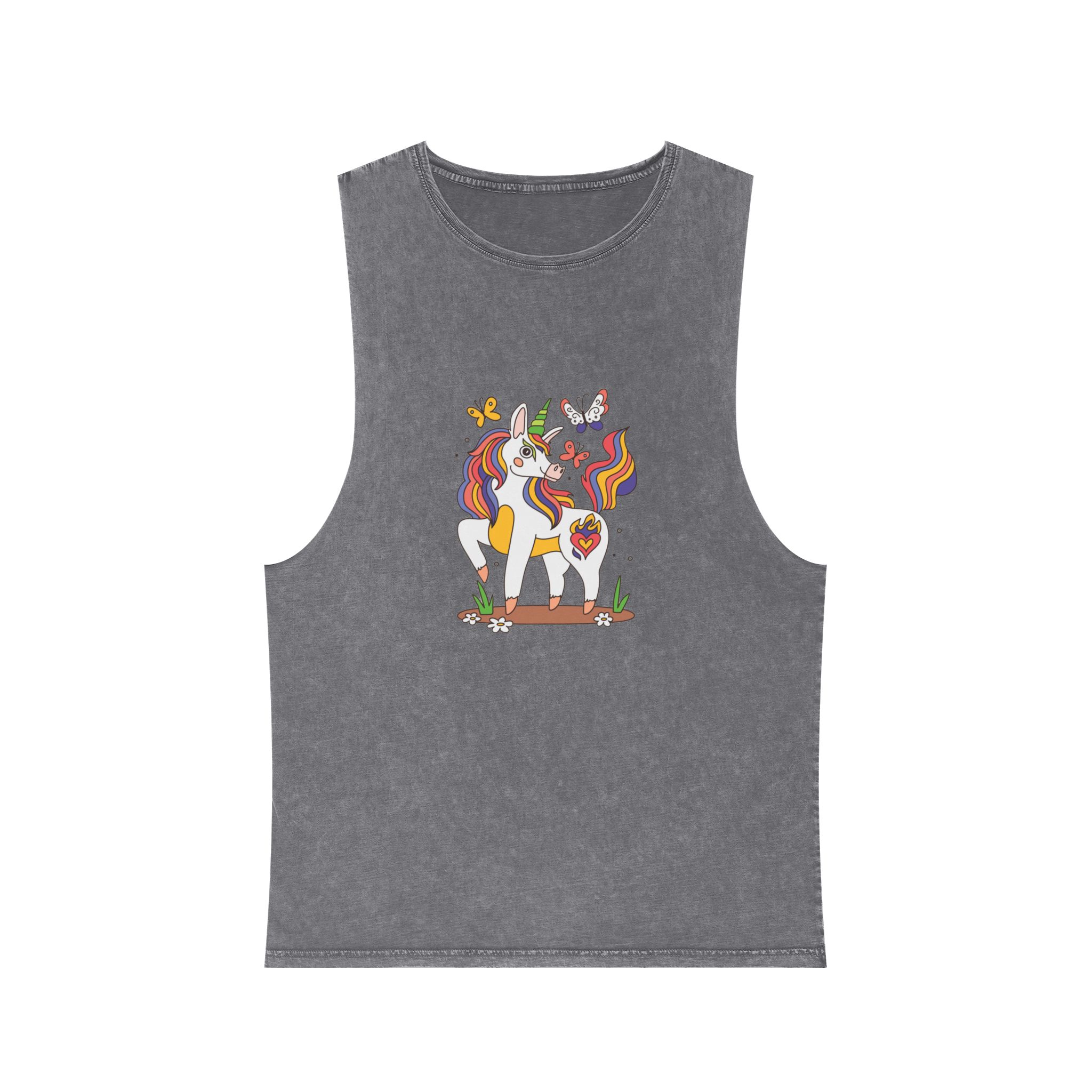 Unicorn V464 Unisex Stonewash Tank Top - Image 9