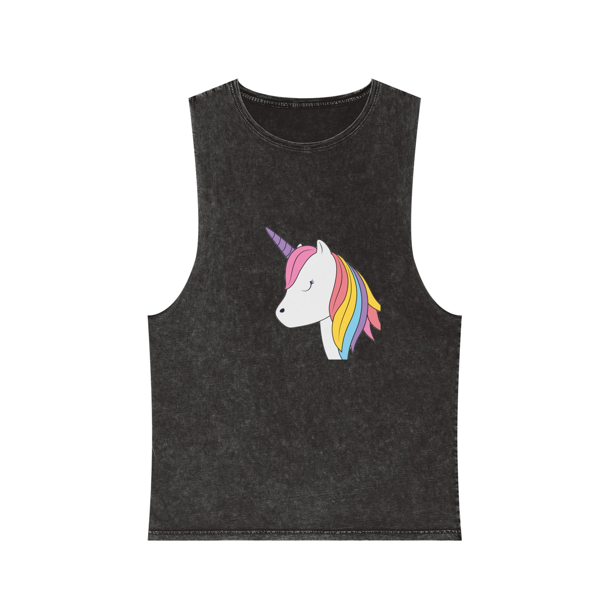 Beautiful Unicorn Copia Unisex Stonewash Tank Top