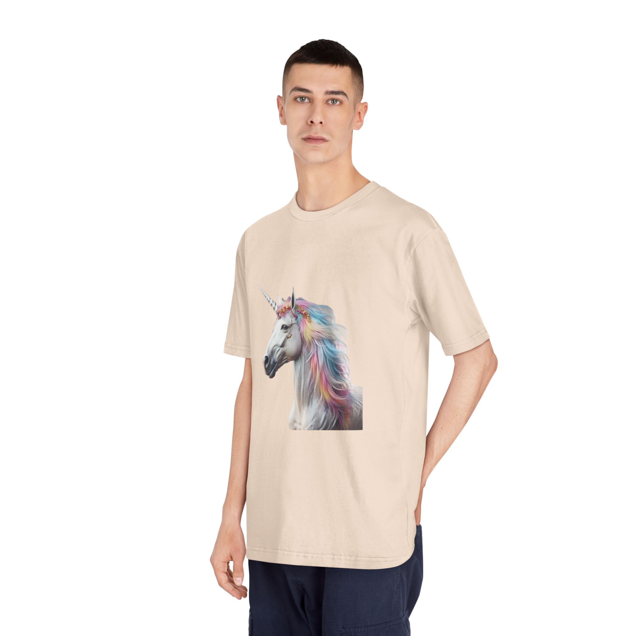 Colorful 3d Mythical Unicorn (3) Unisex Classic Crewneck T Shirt - Image 12