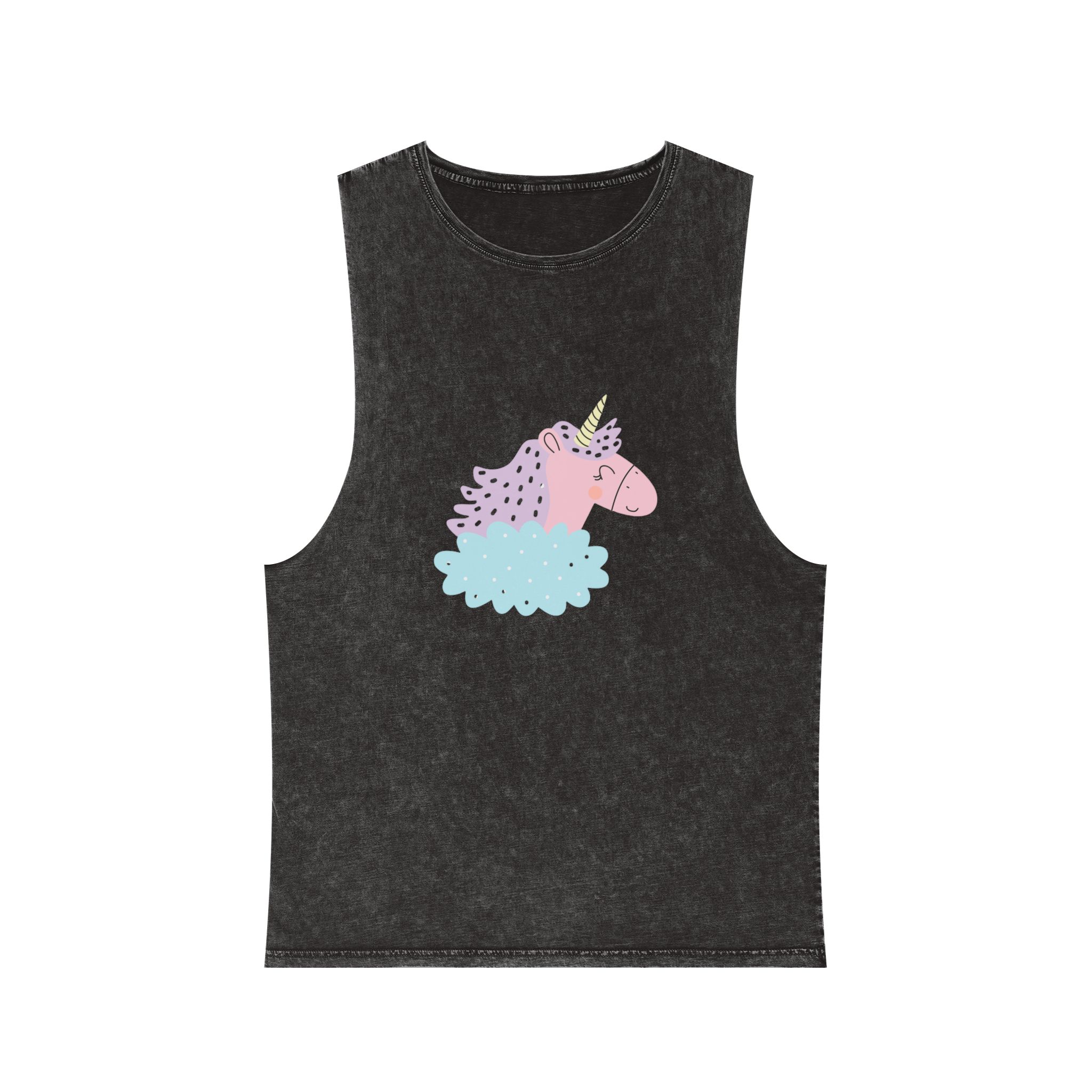Sweetie Unicorn 184636 Unisex Stonewash Tank Top