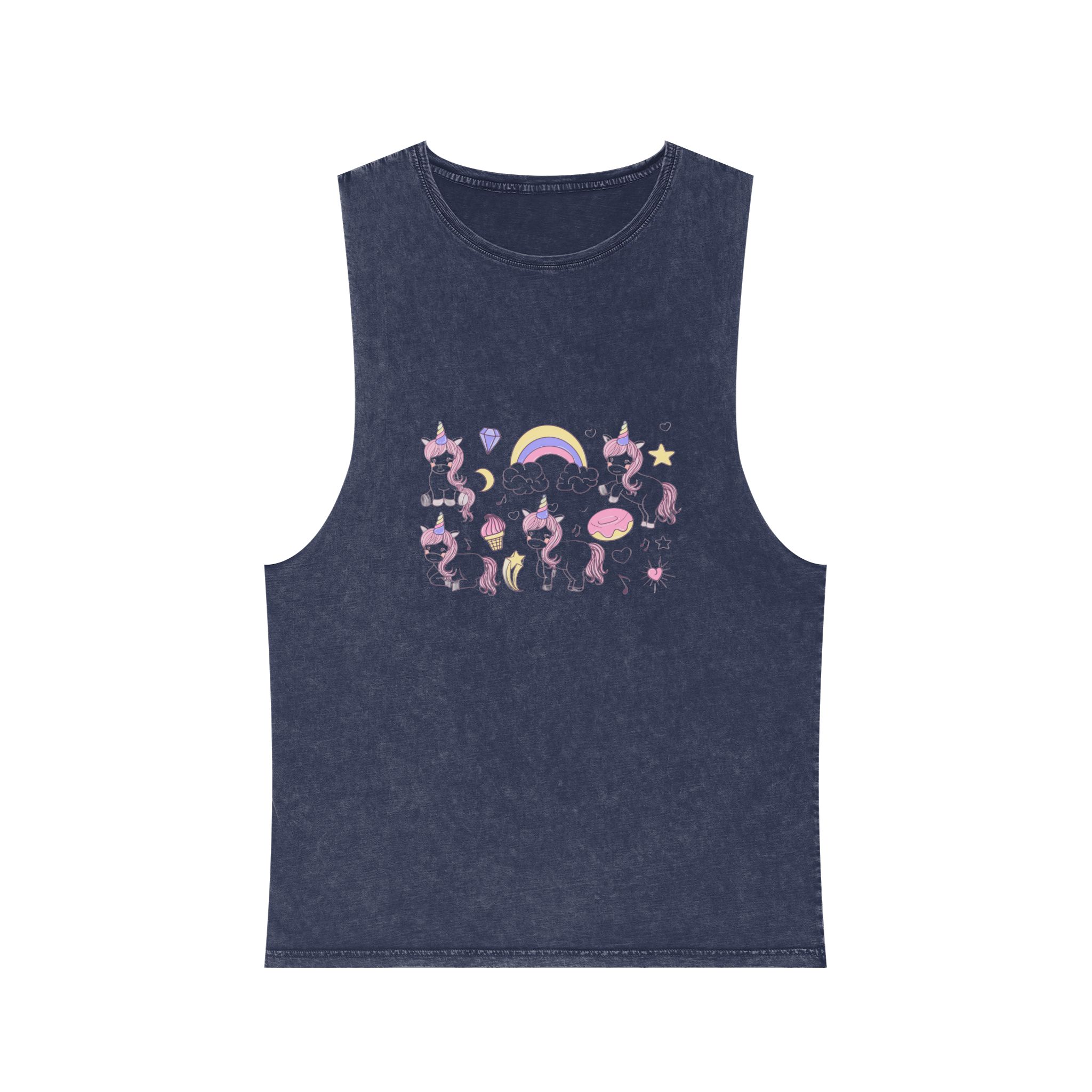 Unicorn V498 Unisex Stonewash Tank Top - Image 13