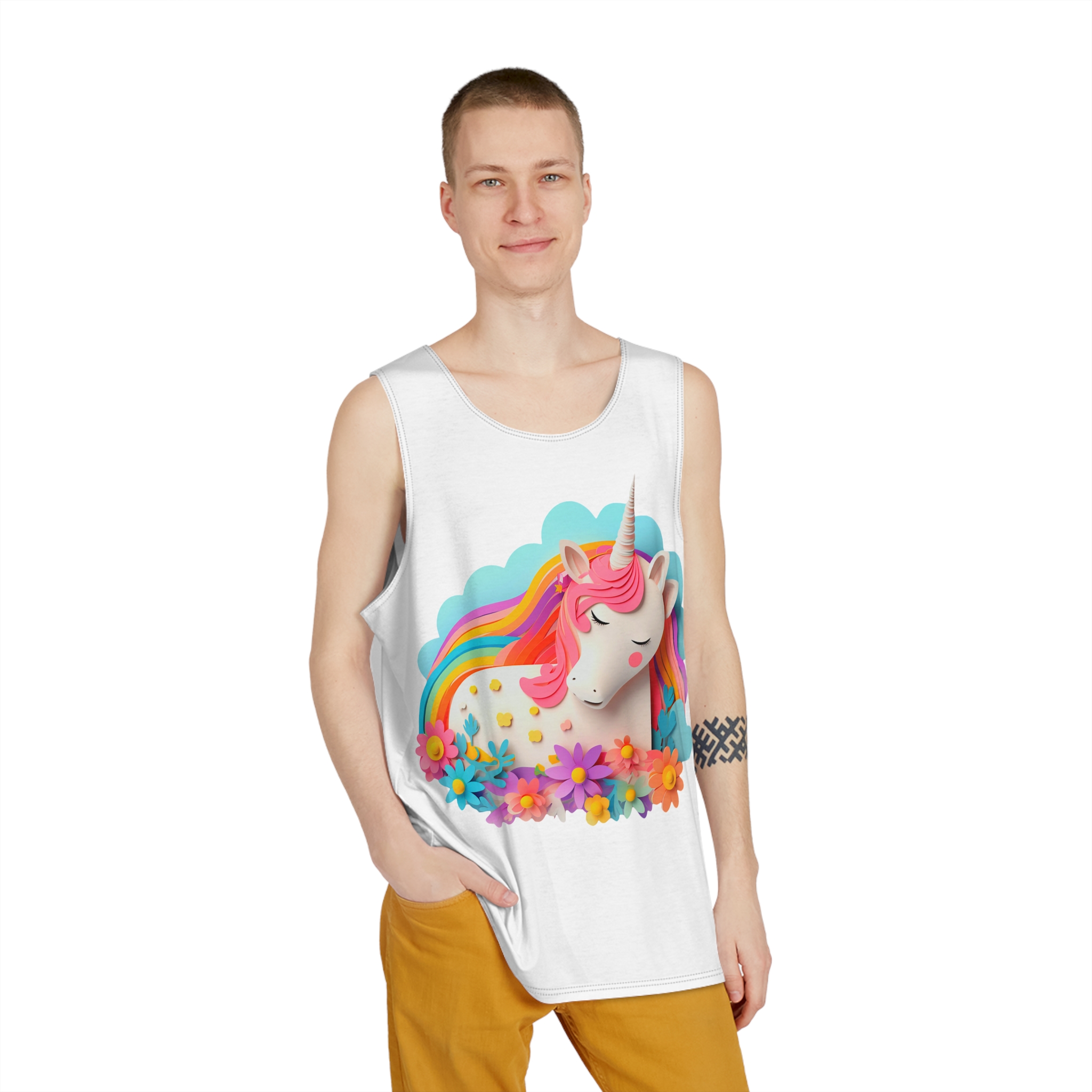 Unicorns 375 Mens Tank Aop - Image 3