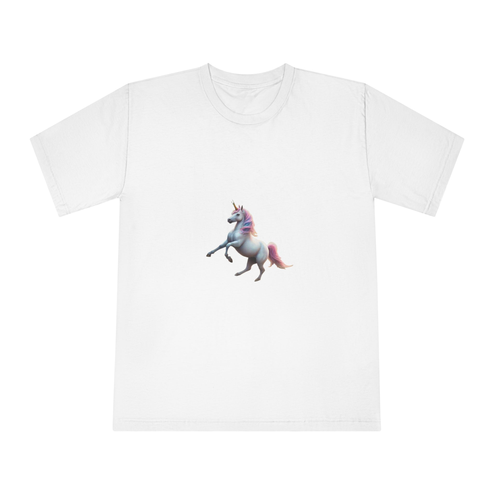 Beautiful Unicorn Running Magical Meadow Unicorn Background Images Whimsical Unicorn (8) Unisex Classic Crewneck T Shirt