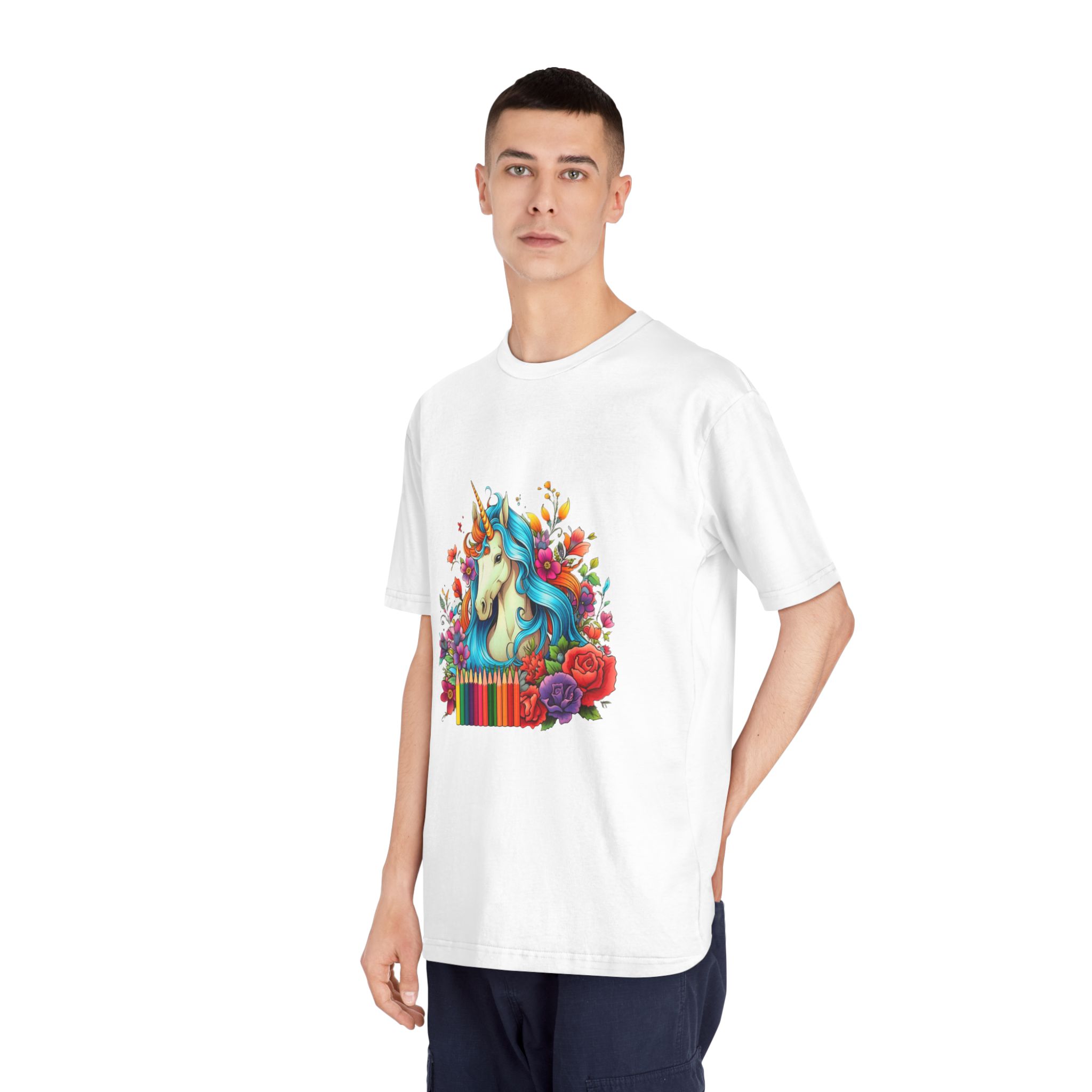 Unicorns 378 Unisex Classic Crewneck T Shirt - Image 4