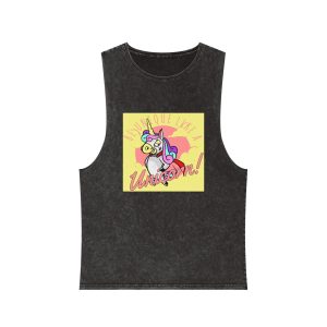 Be Unique Like Unicorn Unisex Stonewash Tank Top