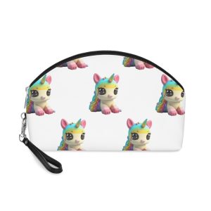Adorable Colorful Unicorn Adorable Colorful Unicornisolated Color Background 3d Rendering Makeup Bag