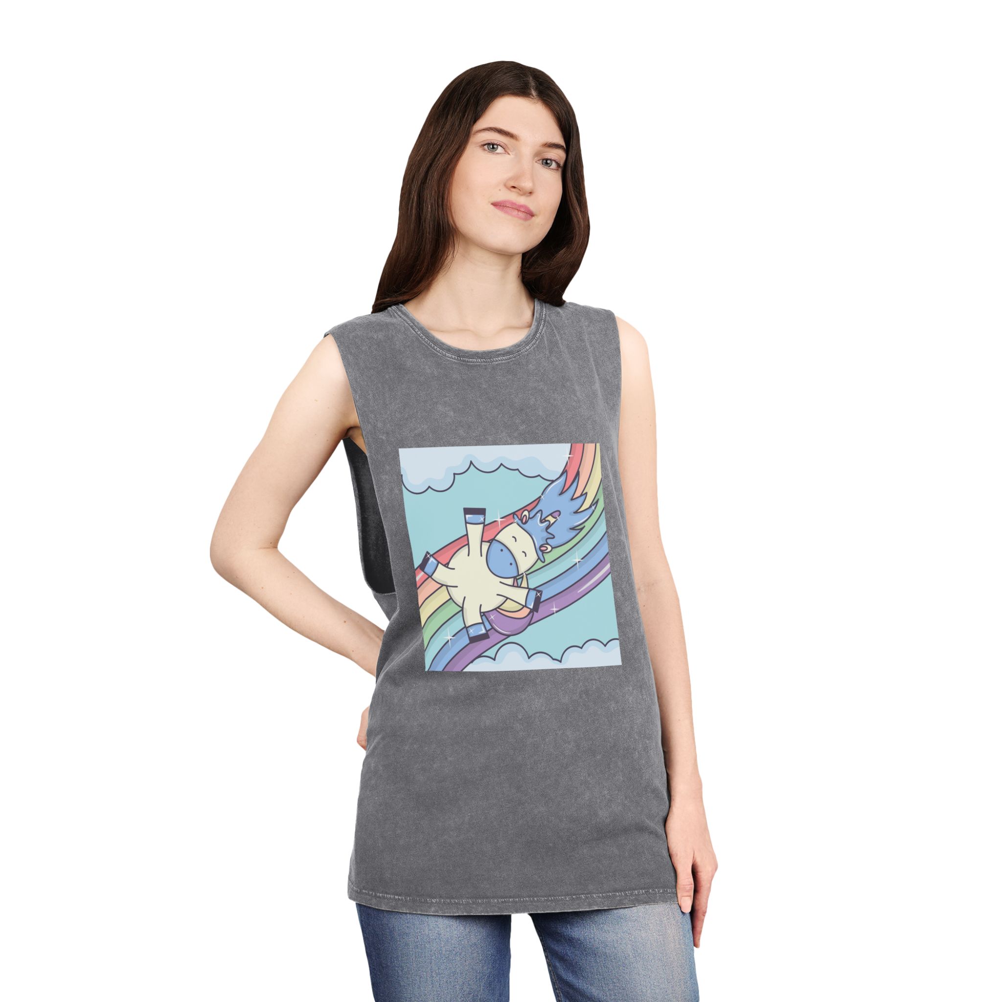 Unicorn V352 Unisex Stonewash Tank Top - Image 12