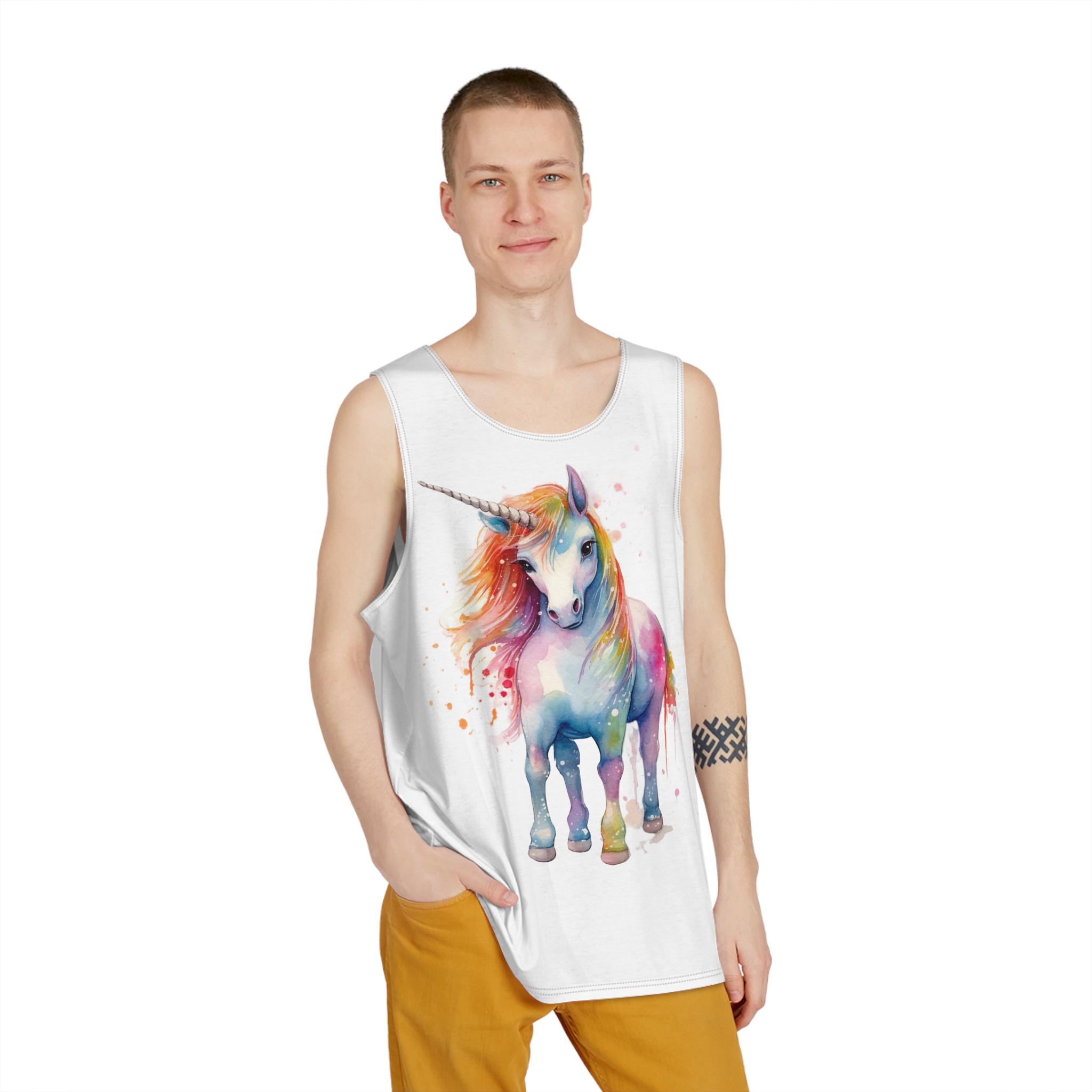 Unicorns 226 Mens Tank Aop - Image 3
