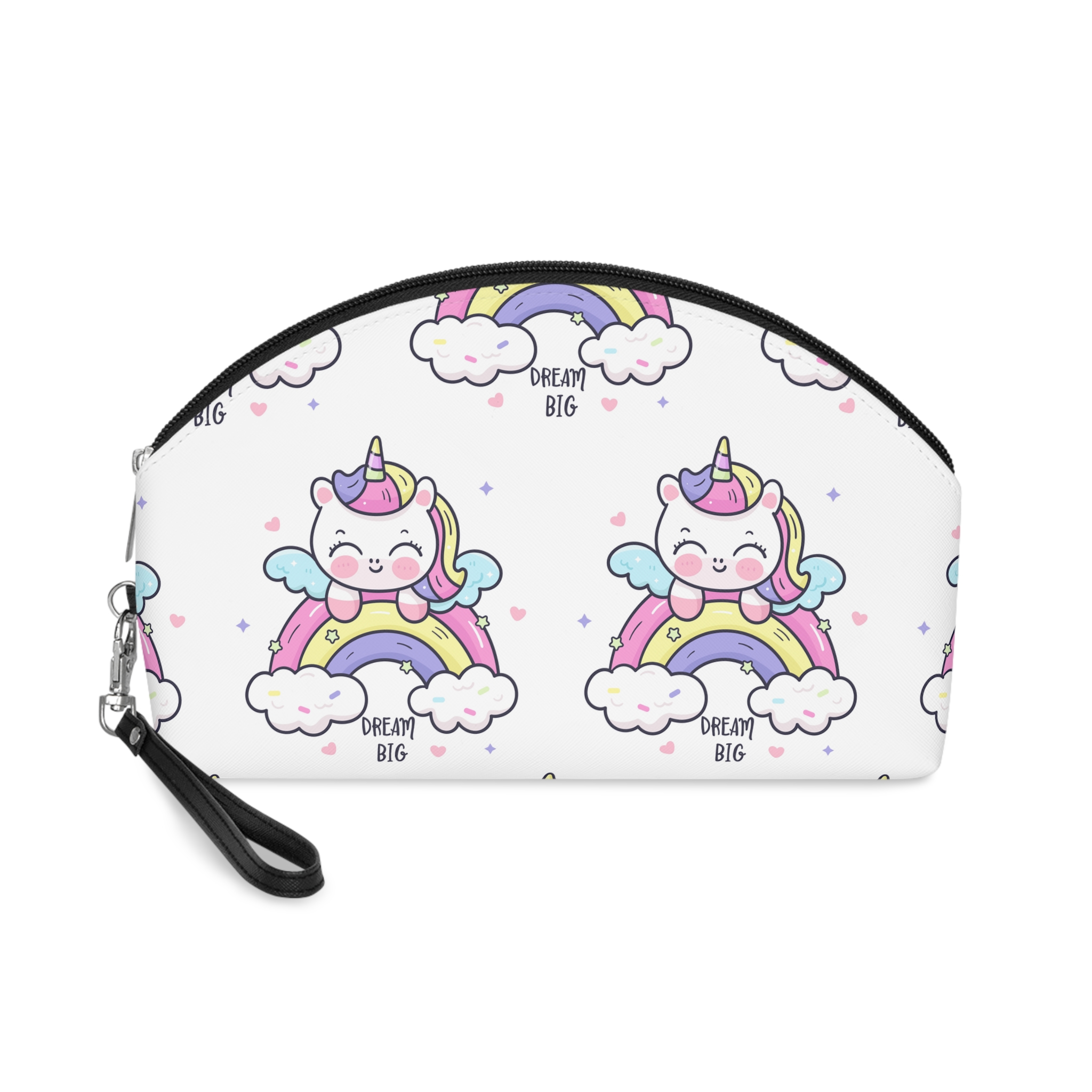 Cute Unicorn Rainbow Kawaii Animal Baby Cartoon Dream Big Makeup Bag