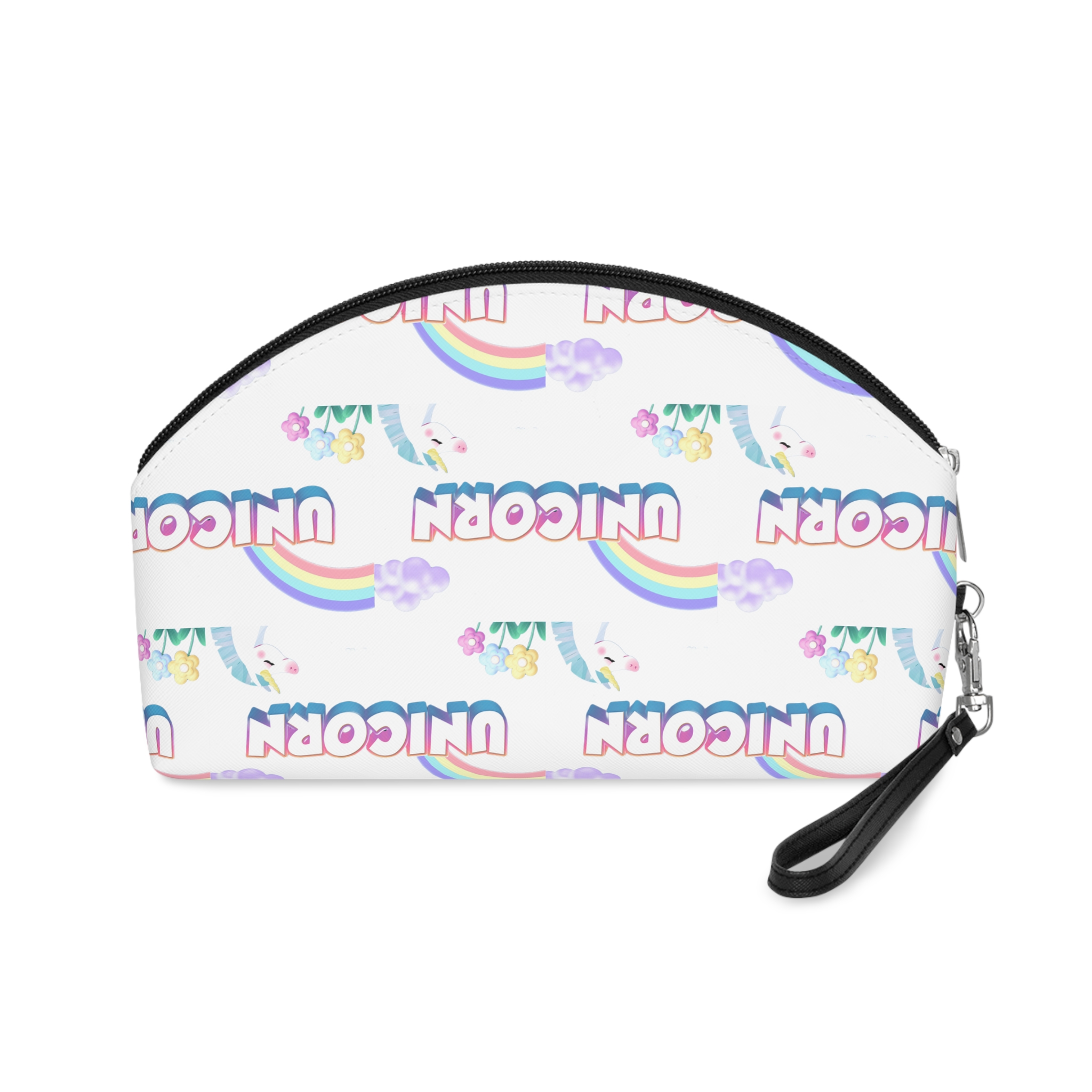 Unicorn Text Effect 1 Makeup Bag - Image 2
