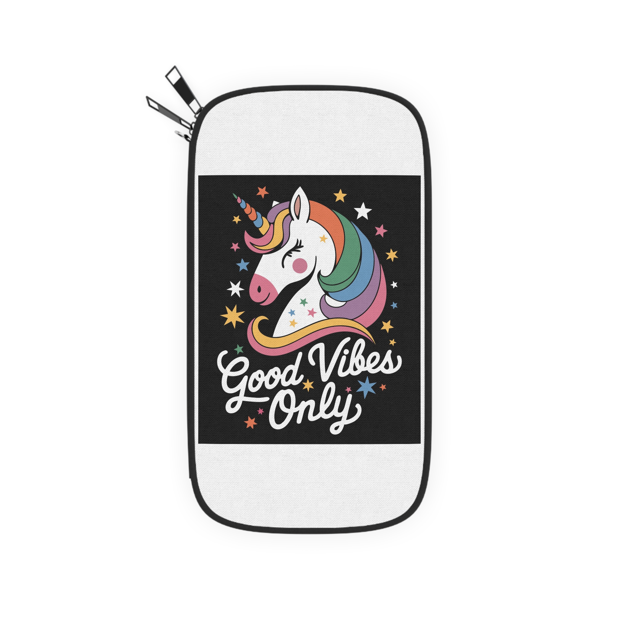 Good Vibes Only T Shirt Design Passport Wallet - Image 2