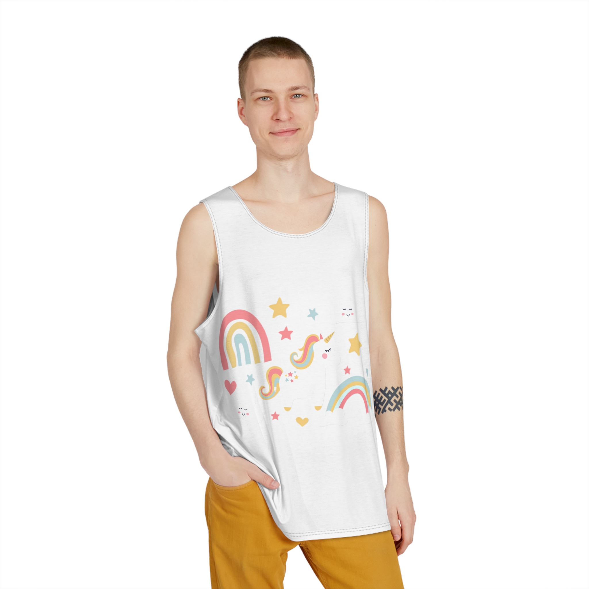 Unicorns 28 Mens Tank Aop - Image 3