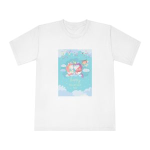 Cute Card With Fairy Unicorns Love Unisex Classic Crewneck T Shirt