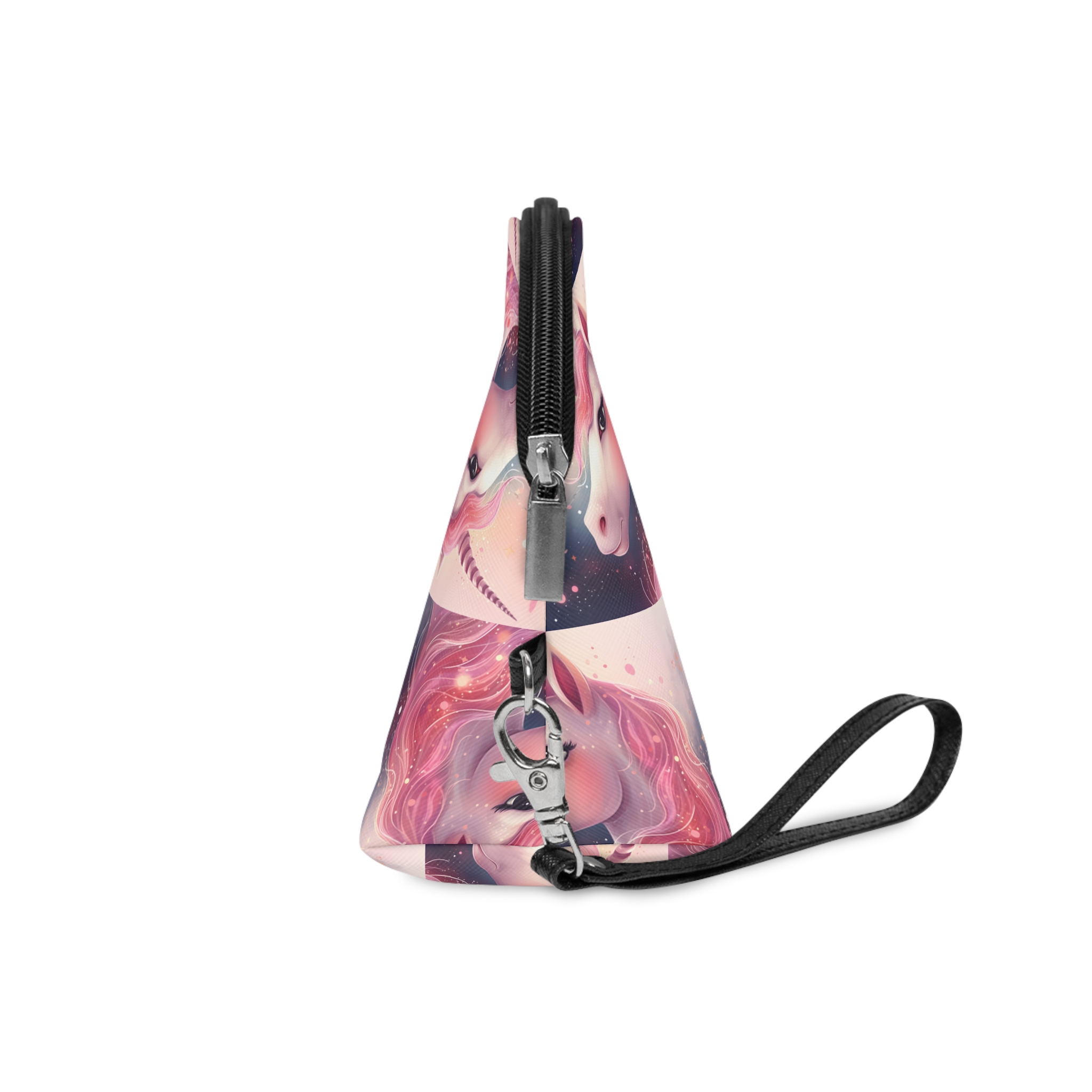 Pink Unicorn Fantastic Illustration (1) Makeup Bag - Image 3