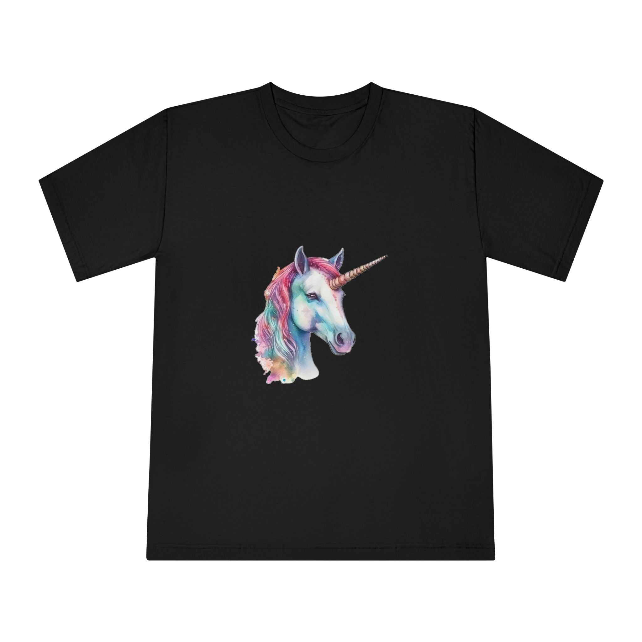 Cute Watercolor Unicorn Illustration Ai Generativexa (1) Unisex Classic Crewneck T Shirt - Image 5