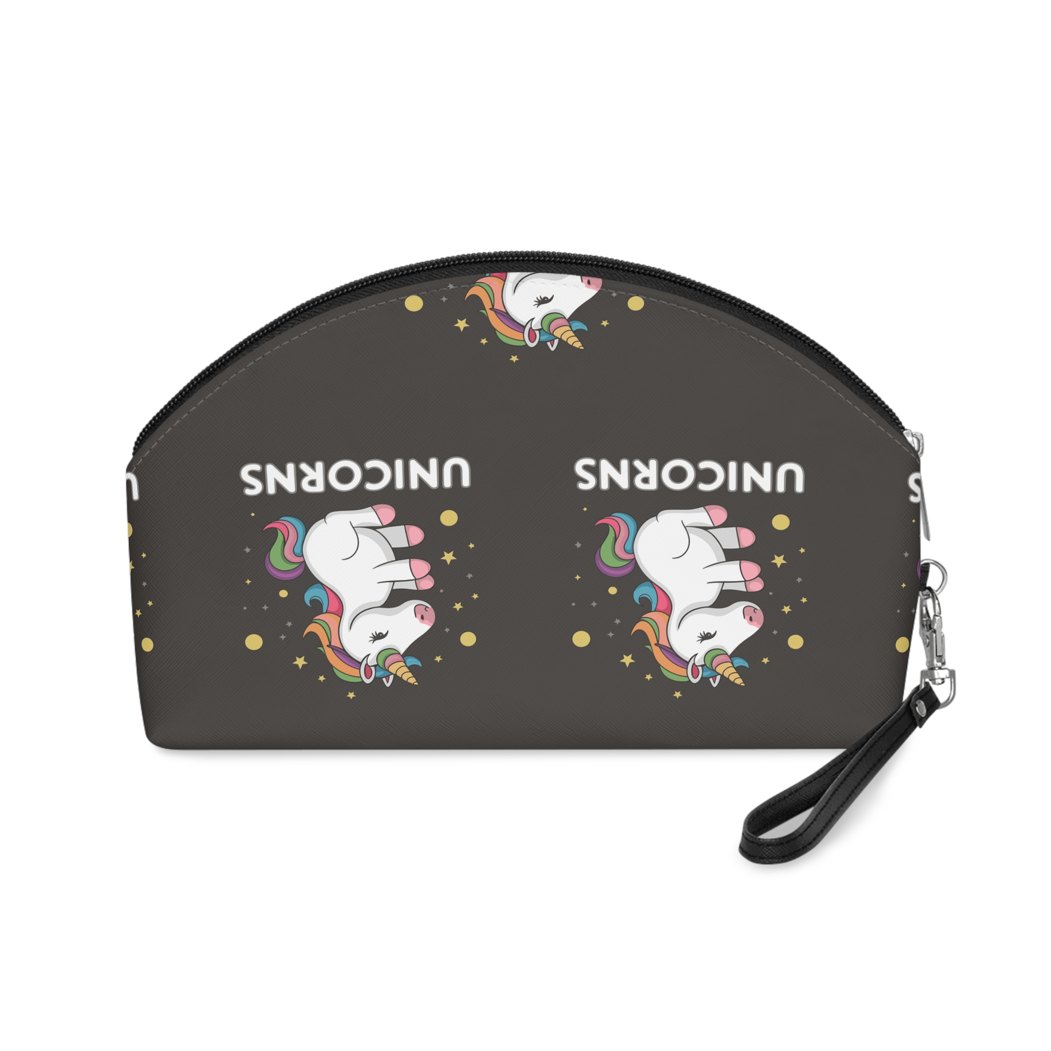 Cute Unicorn Illustration T Shirt Design Unicorn Vector Unicorn Princess Cartoon Vector Makeup Bag - Image 2