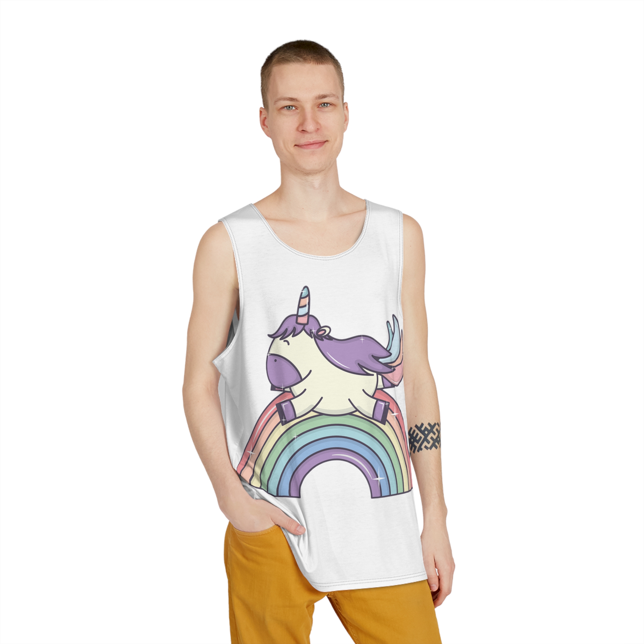 Unicorns 102 Mens Tank Aop - Image 3