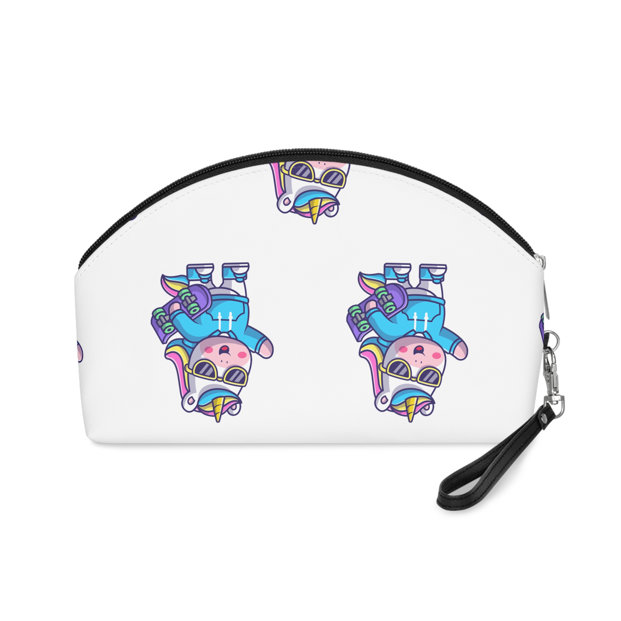 Cute Unicorn Skate Makeup Bag - Image 2