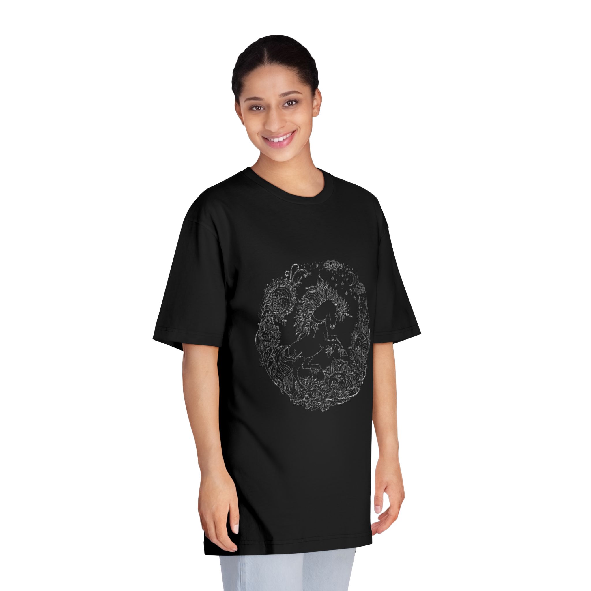 Unicorn V847 Unisex Classic Crewneck T Shirt - Image 7