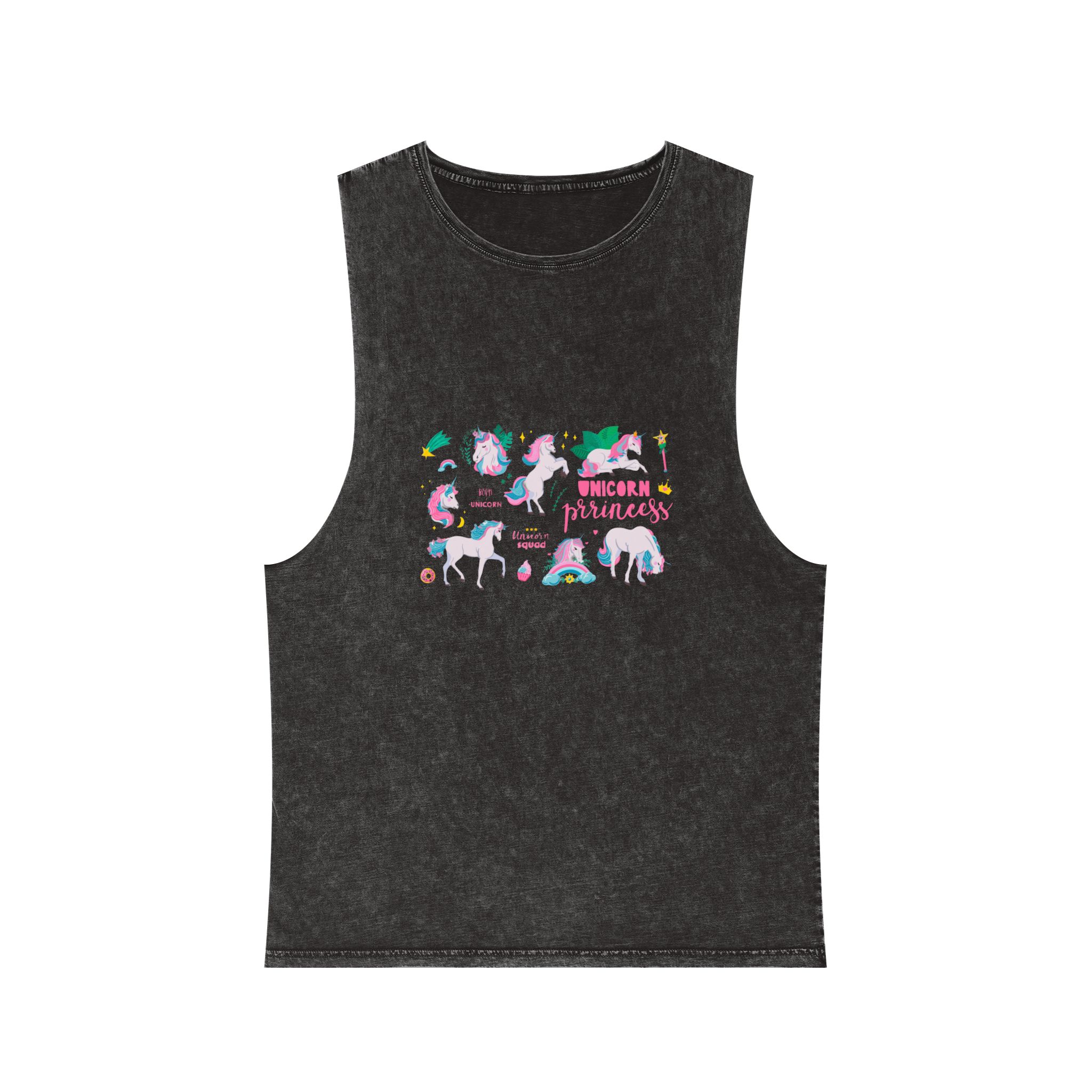 Unicorn Princess 184709 Unisex Stonewash Tank Top