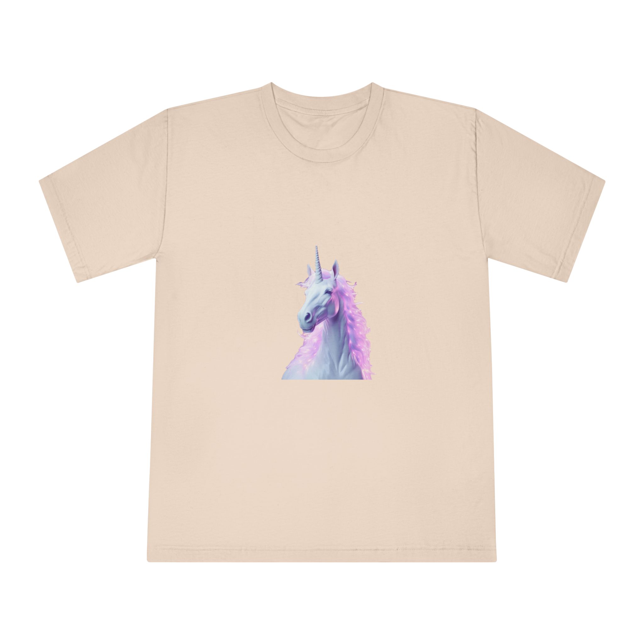 Unicorn With Pink Tone Colors Unisex Classic Crewneck T Shirt - Image 9
