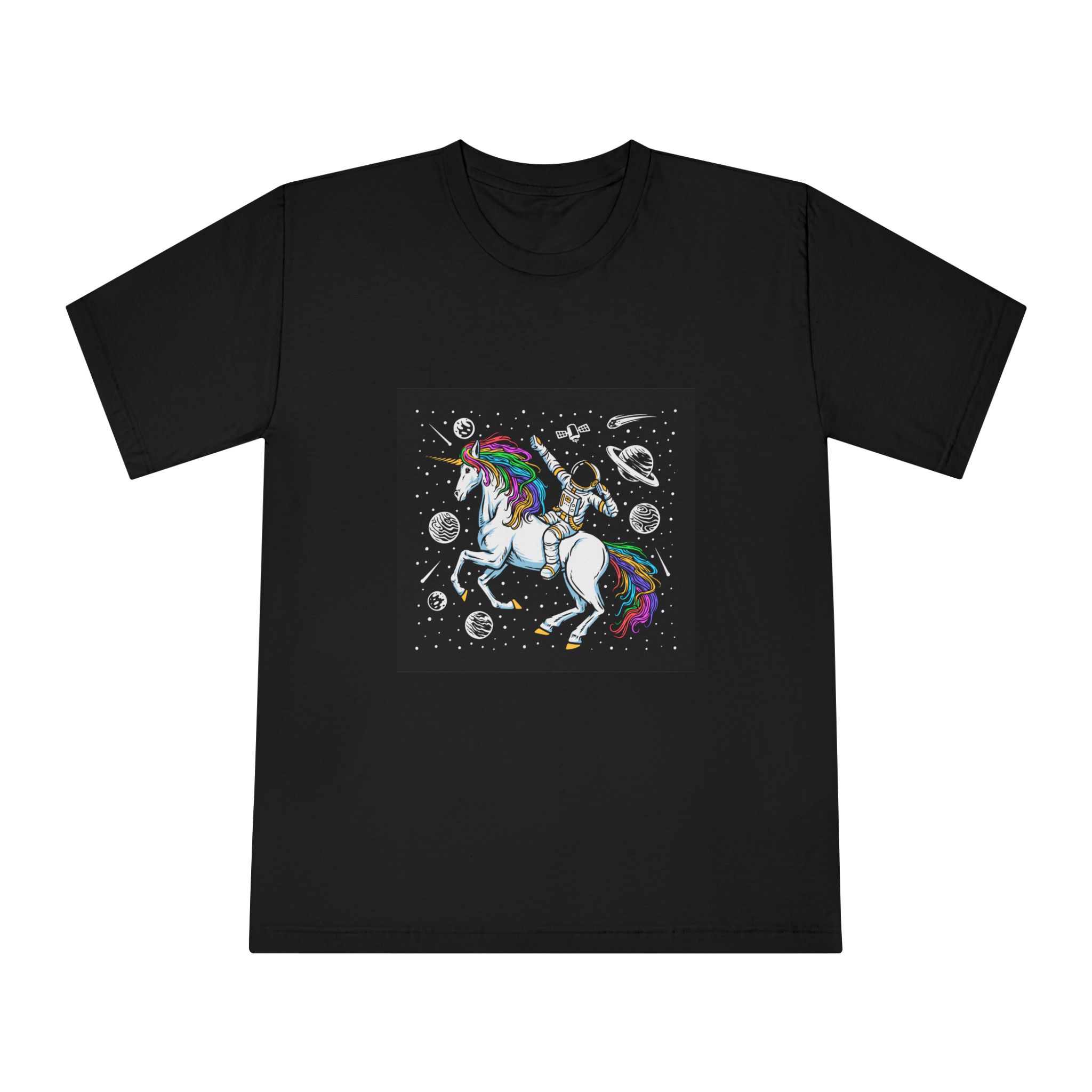 Astronaut Unicorn Unisex Classic Crewneck T Shirt - Image 5