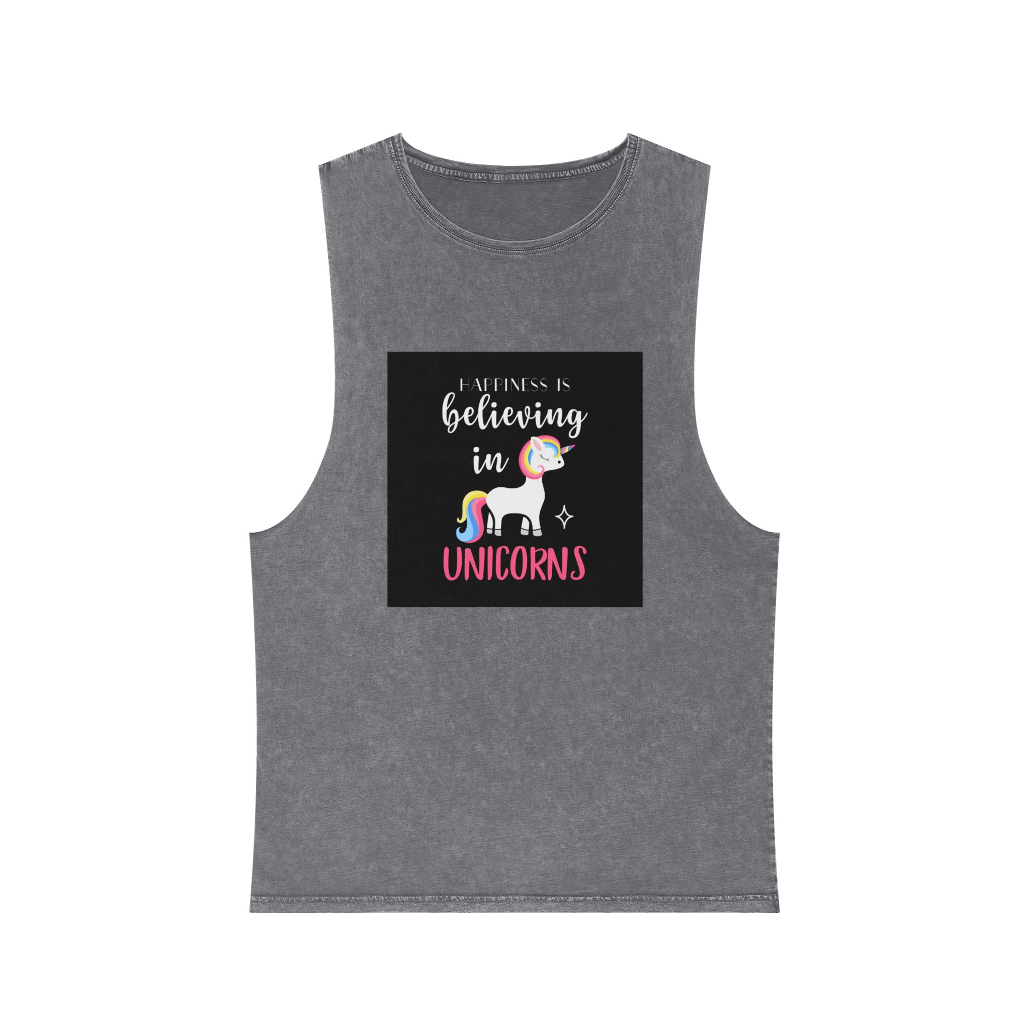 Unicorn 11 Unisex Stonewash Tank Top - Image 9