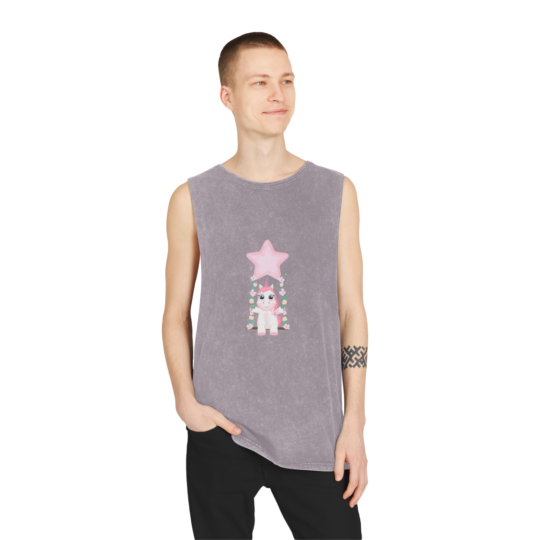 Unicorn V431 Unisex Stonewash Tank Top - Image 19